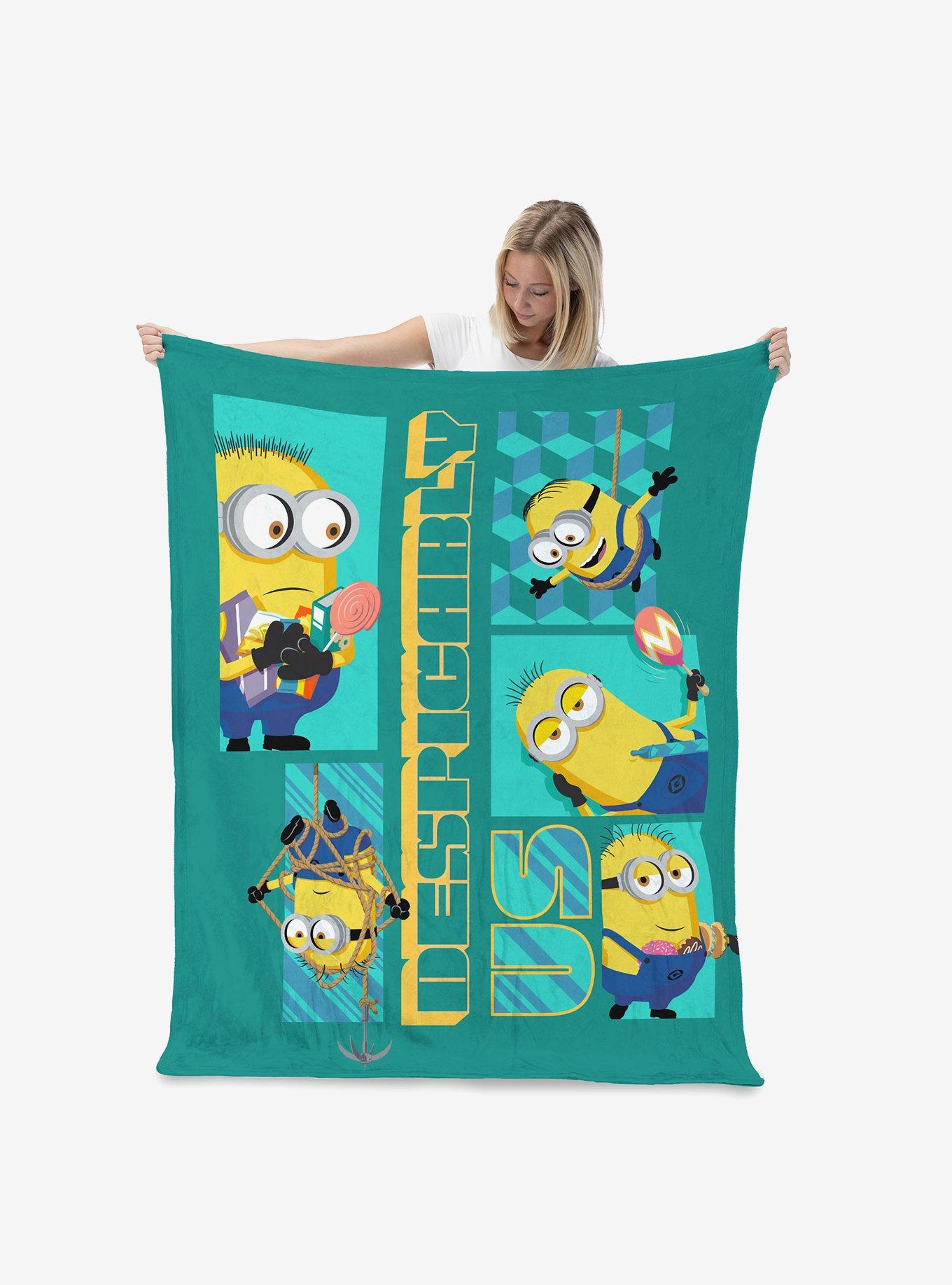 Despicable Me 4 Minion Bonanza Cloud Throw Blanket