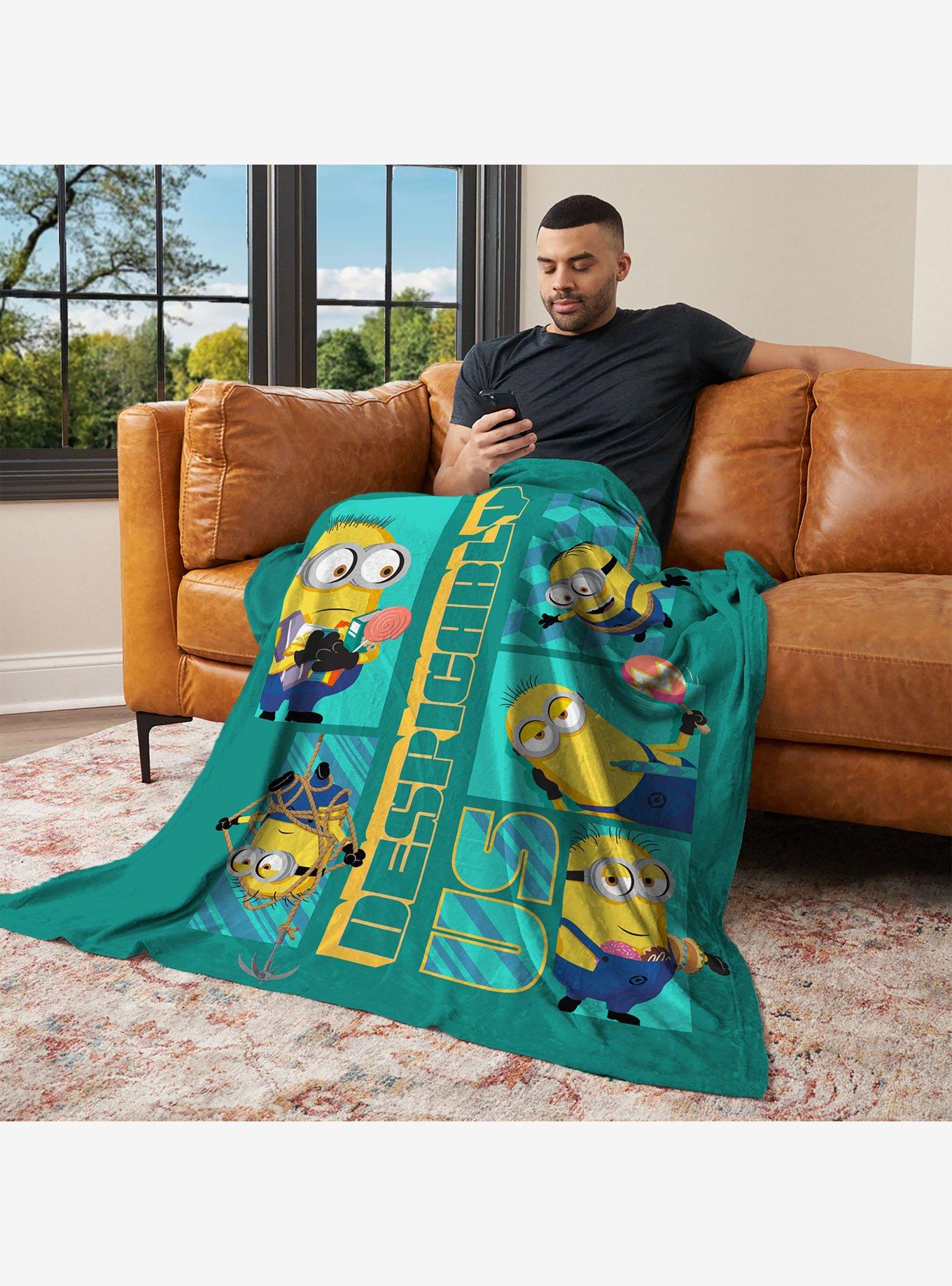 Despicable Me 4 Minion Bonanza Cloud Throw Blanket