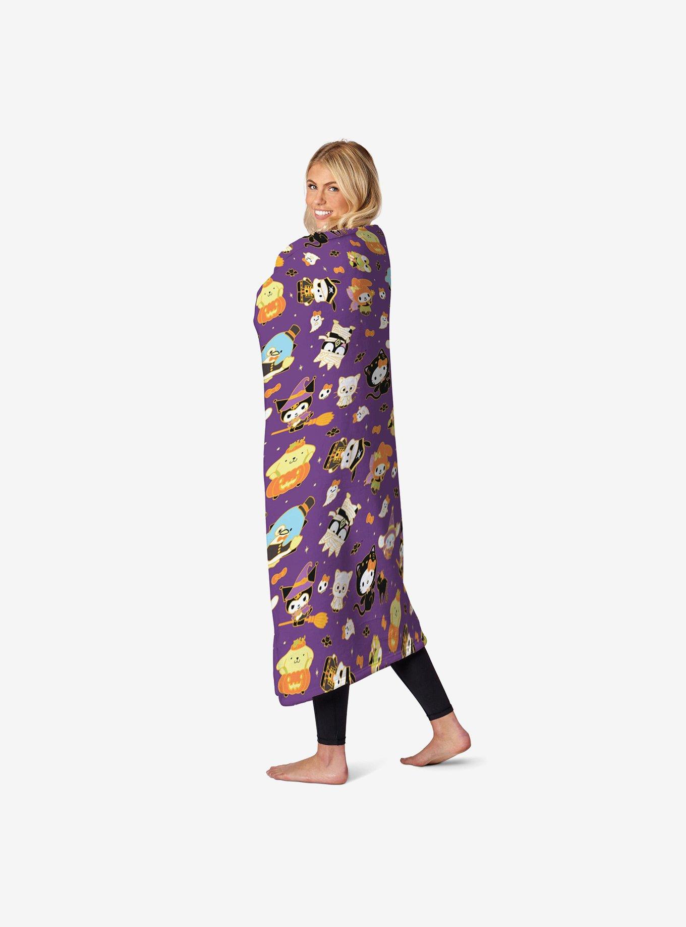 Hello Kitty Halloween Gold Silk Touch Throw Blanket, , hi-res