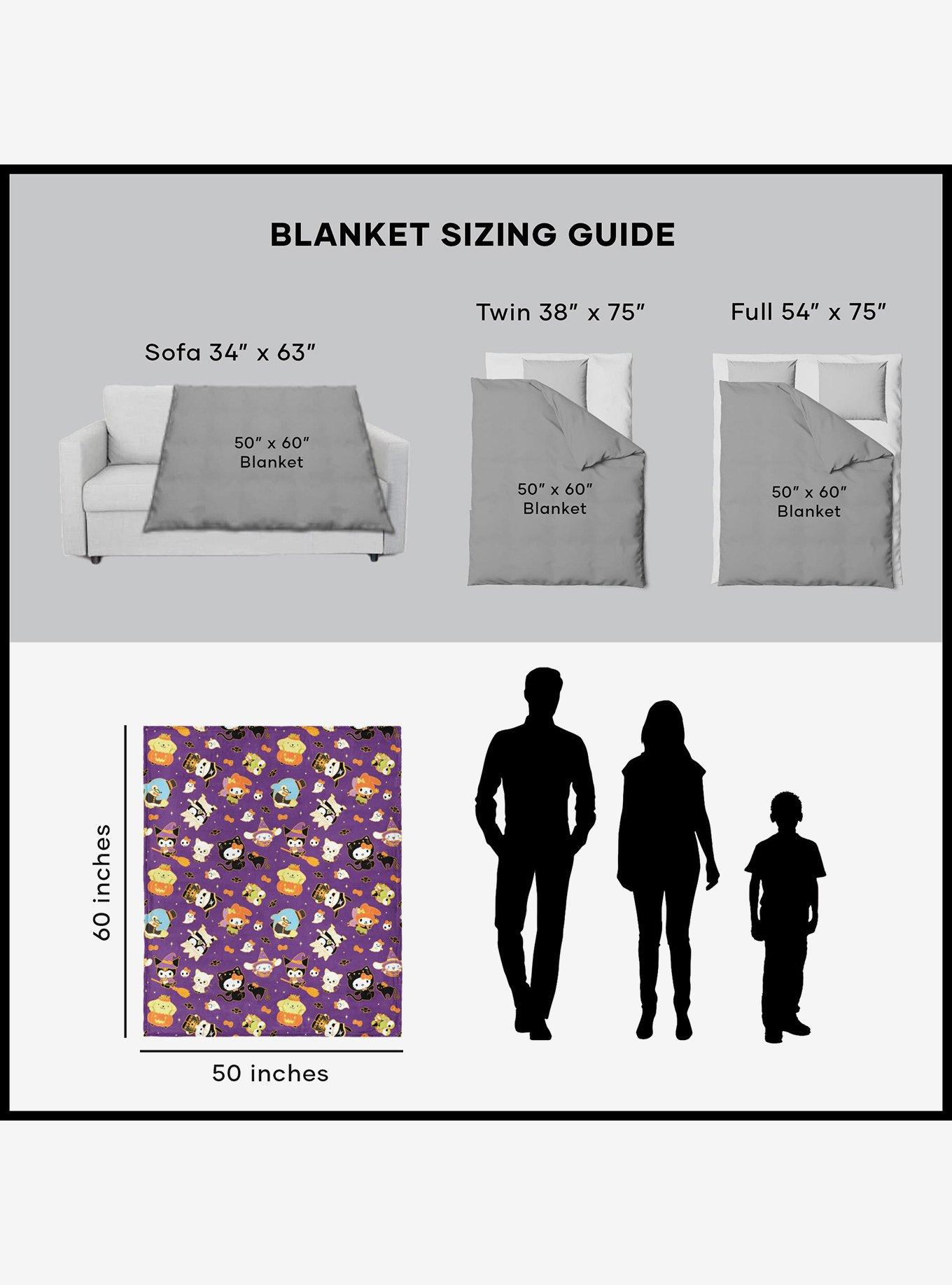 Hello Kitty Halloween Gold Silk Touch Throw Blanket