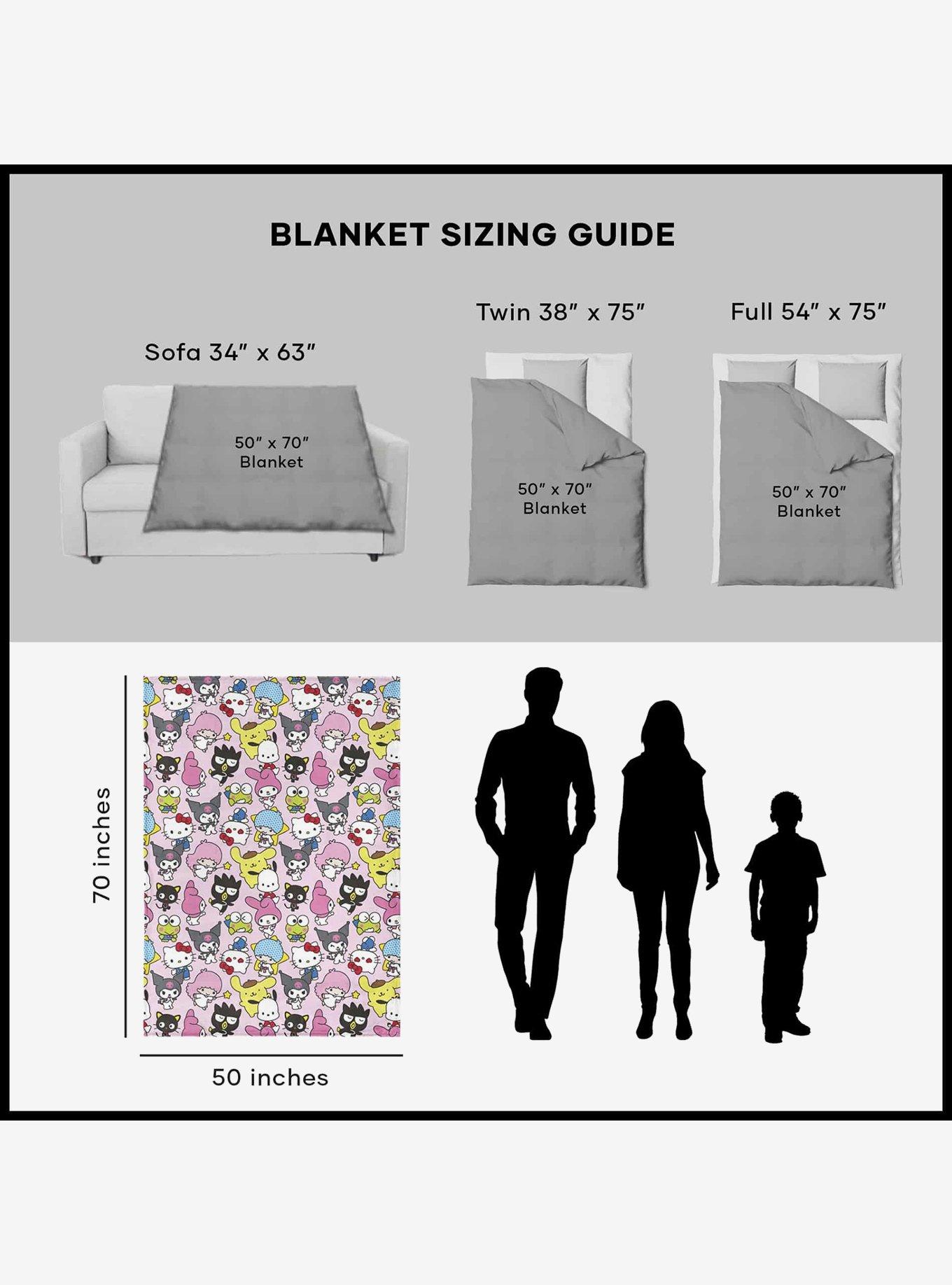 Hello Kitty Rainbow Magic Silk Touch Throw Blanket, , alternate