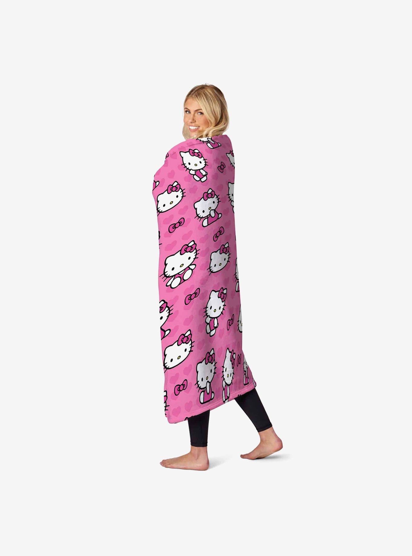 Hello Kitty I Love Pink Silk Touch Throw Blanket, , alternate