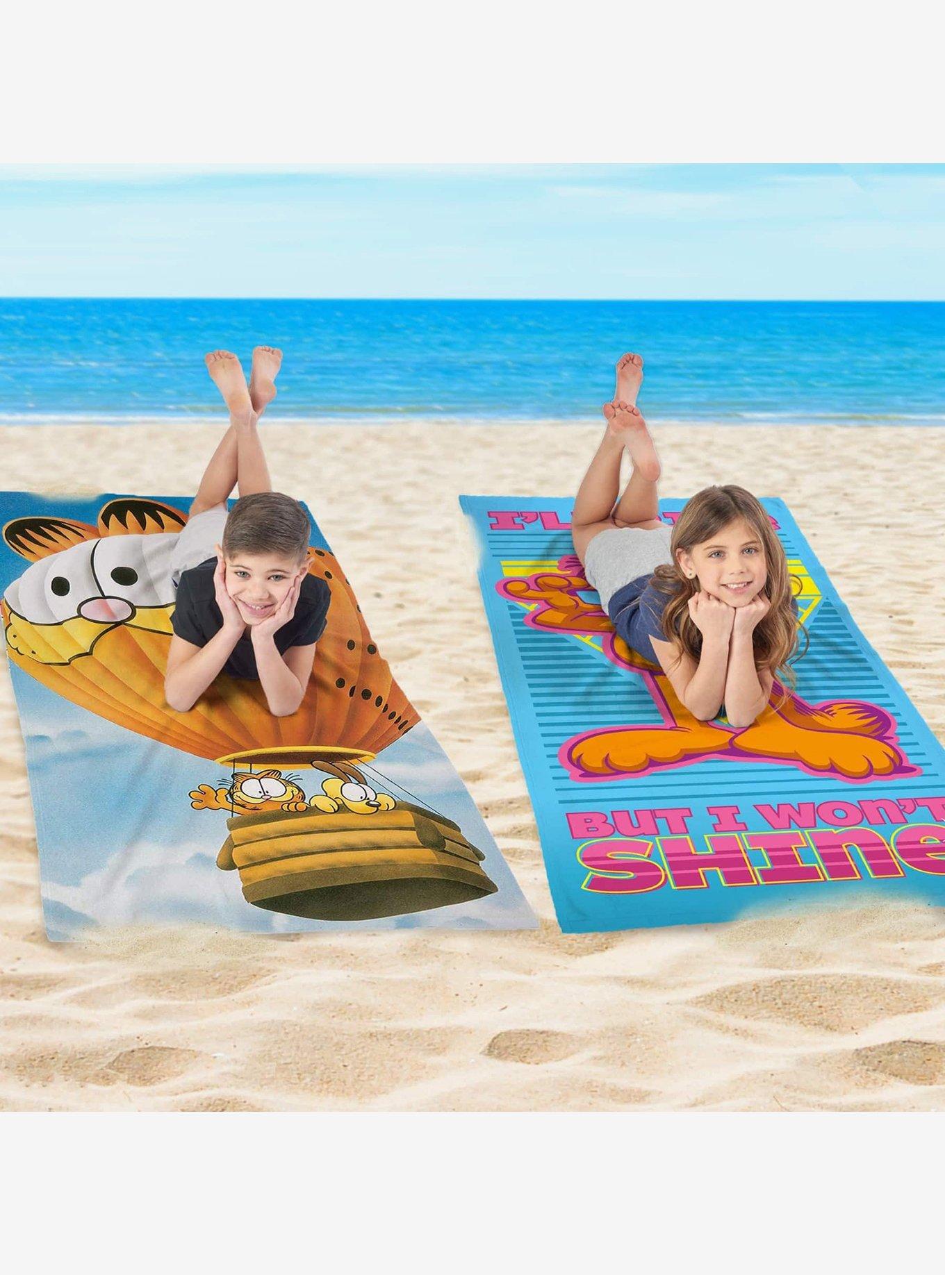 Garfield Balloon Buds + Love Weekends Beach Towel 2 Pack