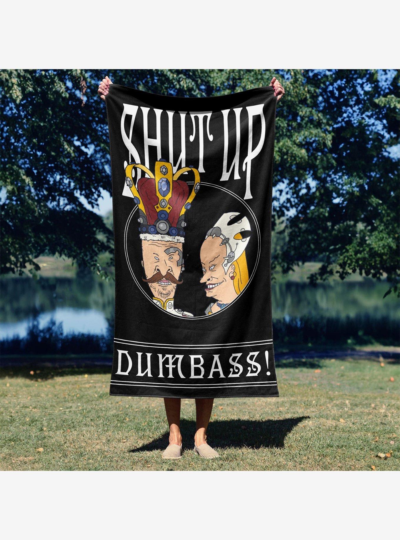 Beavis & Butt Head Being Gothic Rules + Shut Up 2-Pack Beach Towel, , alternate