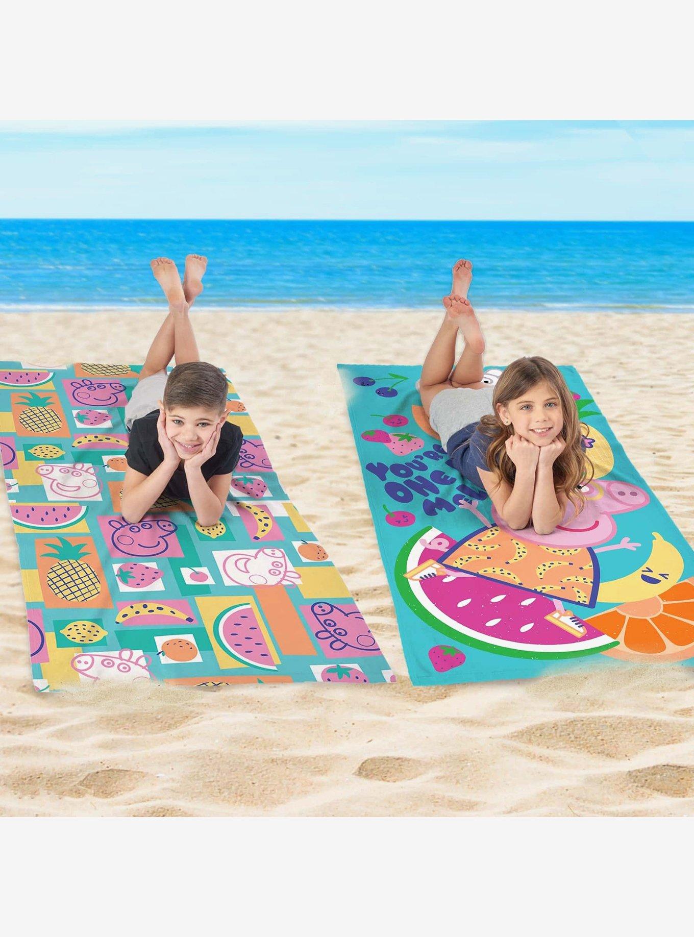 Peppa Pig Fruit Salad + One In A Melon Beach Towel 2 Pack, , alternate