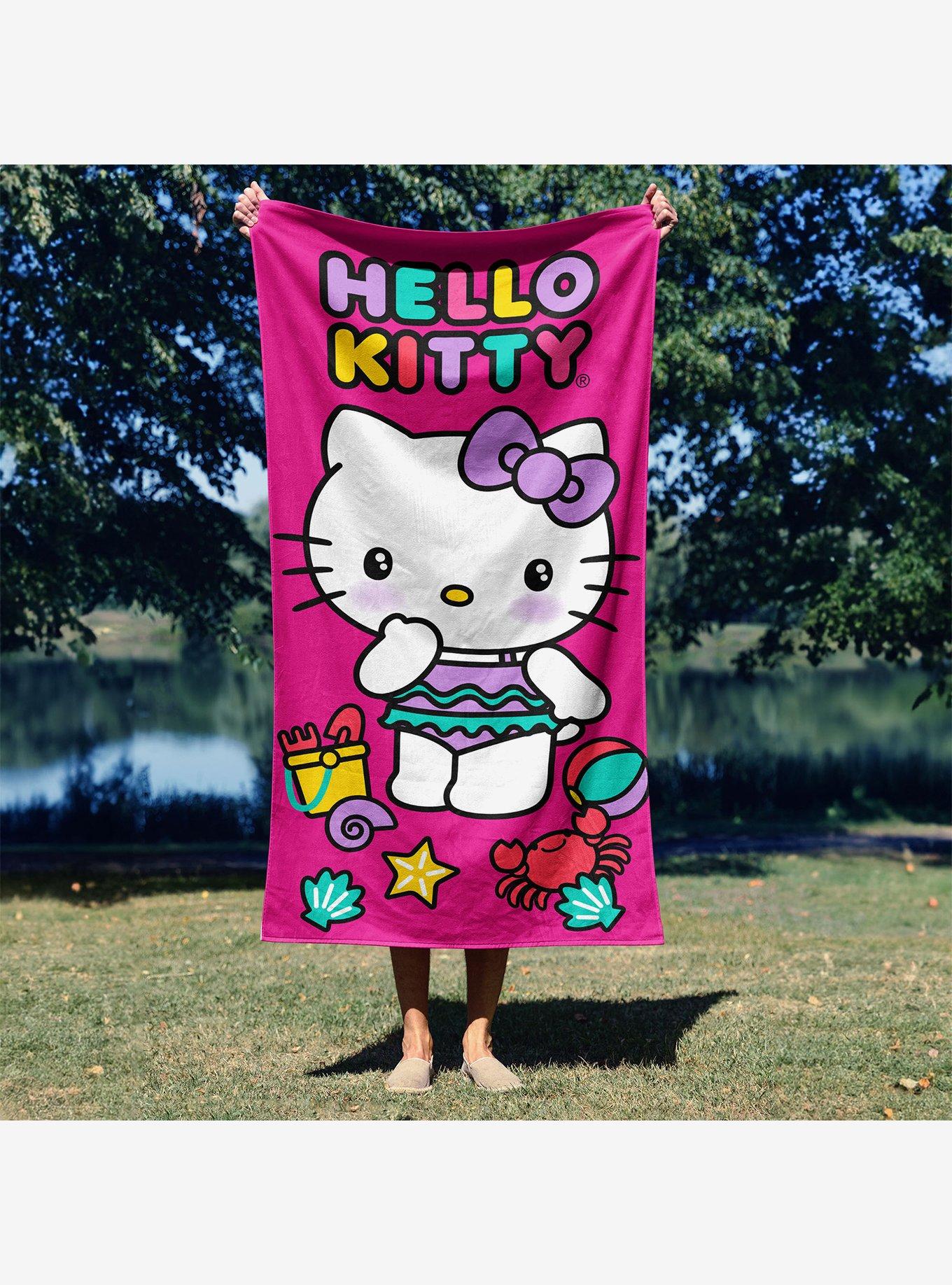 Hello Kitty Hello Beach Microfiber Beach Towel, , alternate