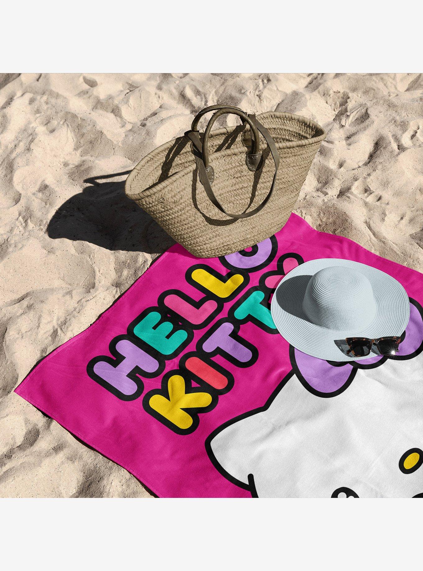 Hello Kitty Hello Beach Microfiber Beach Towel, , alternate