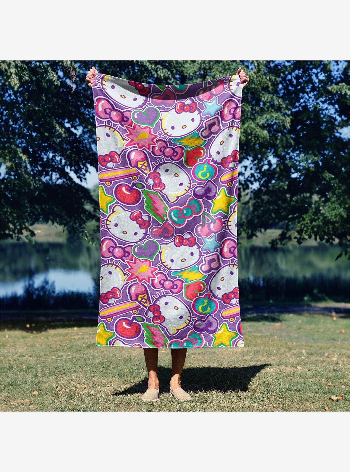 Hello Kitty Cherry Summer Microfiber Beach Towel, , alternate