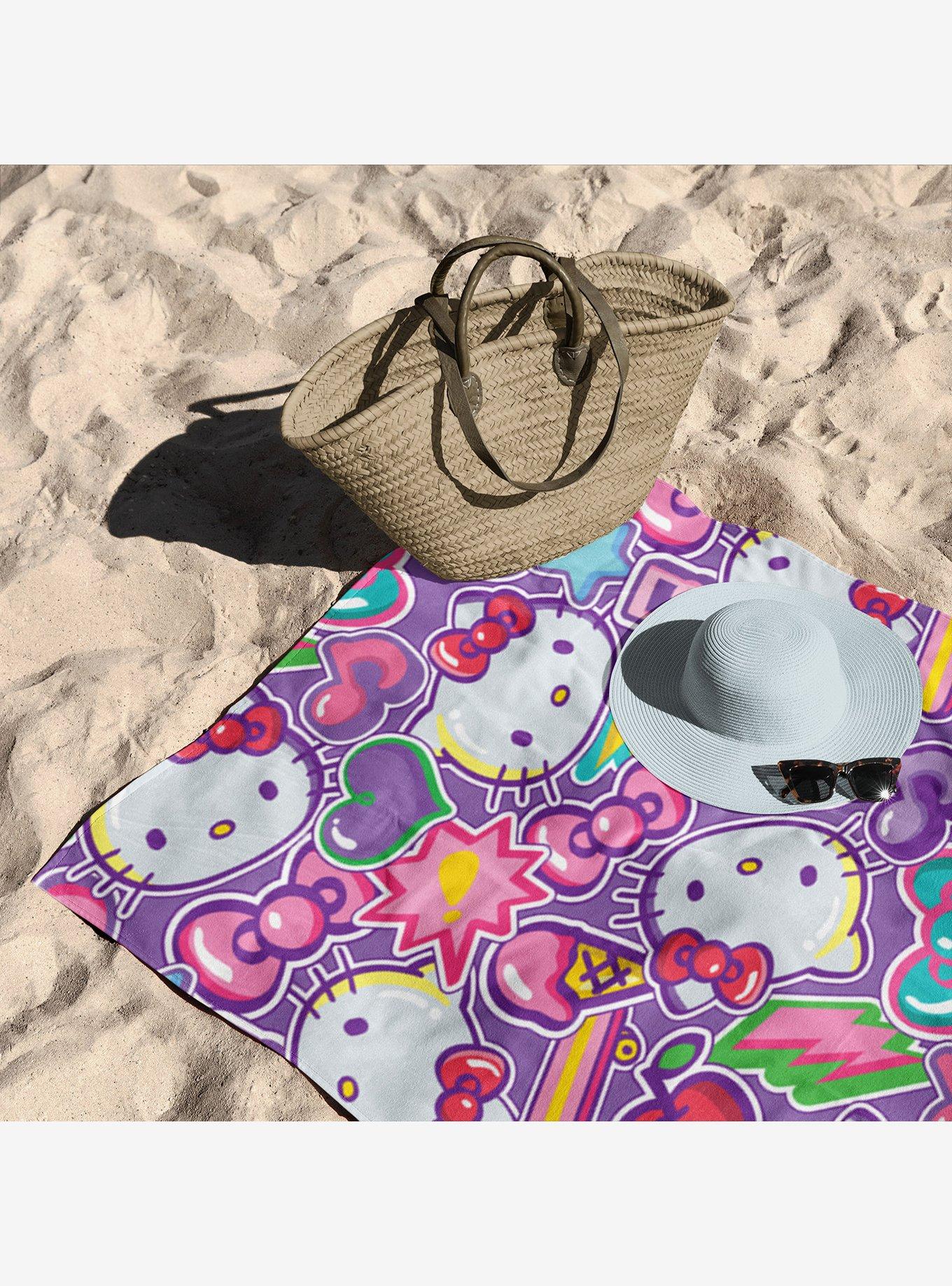 Hello Kitty Cherry Summer Microfiber Beach Towel, , alternate
