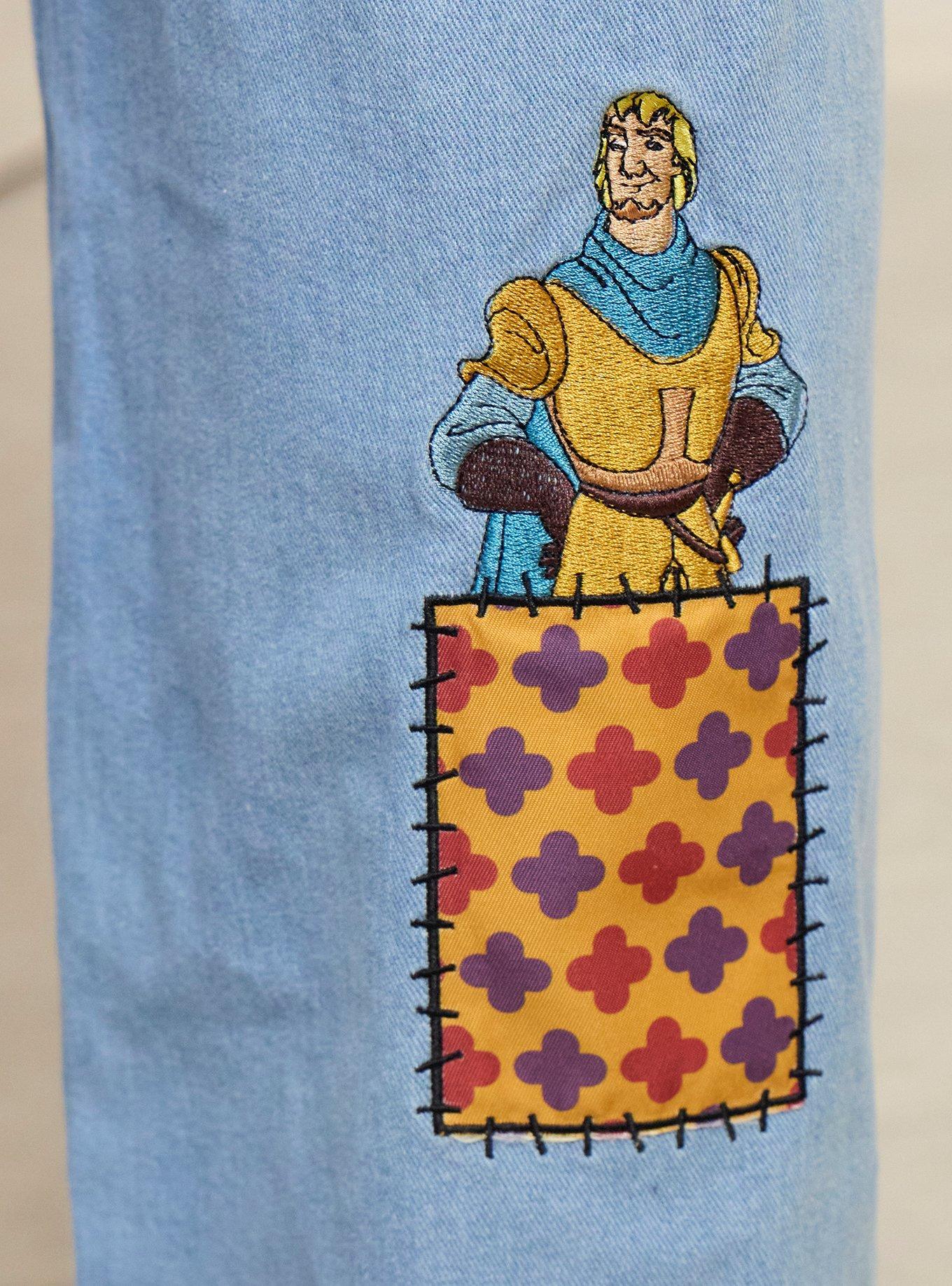 Disney The Hunchback of Notre Dame Characters Patchwork Plus Size Overalls, MULTI, alternate - view 4