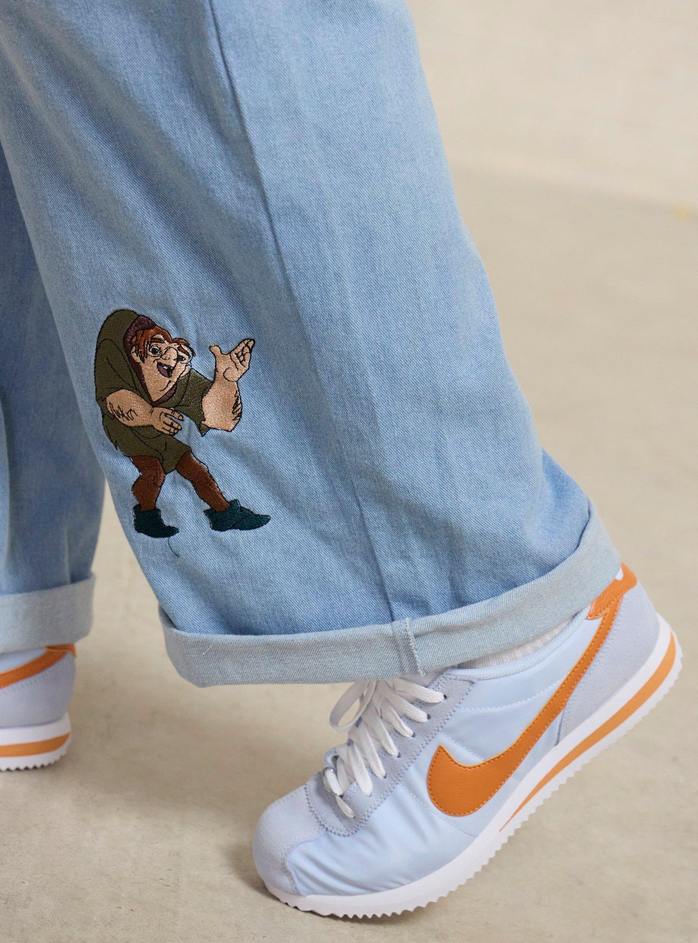 Disney The Hunchback of Notre Dame Characters Patchwork Plus Size Overalls, MULTI, alternate - view 5