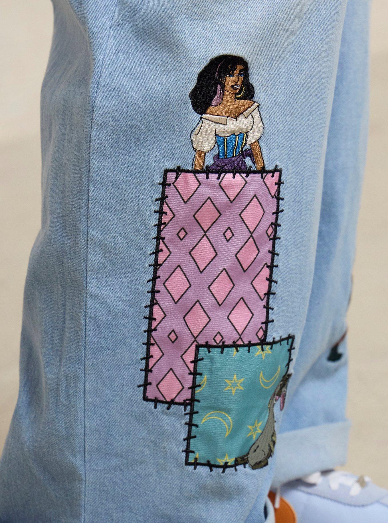 Disney The Hunchback of Notre Dame Characters Patchwork Plus Size Overalls, MULTI, alternate - view 6