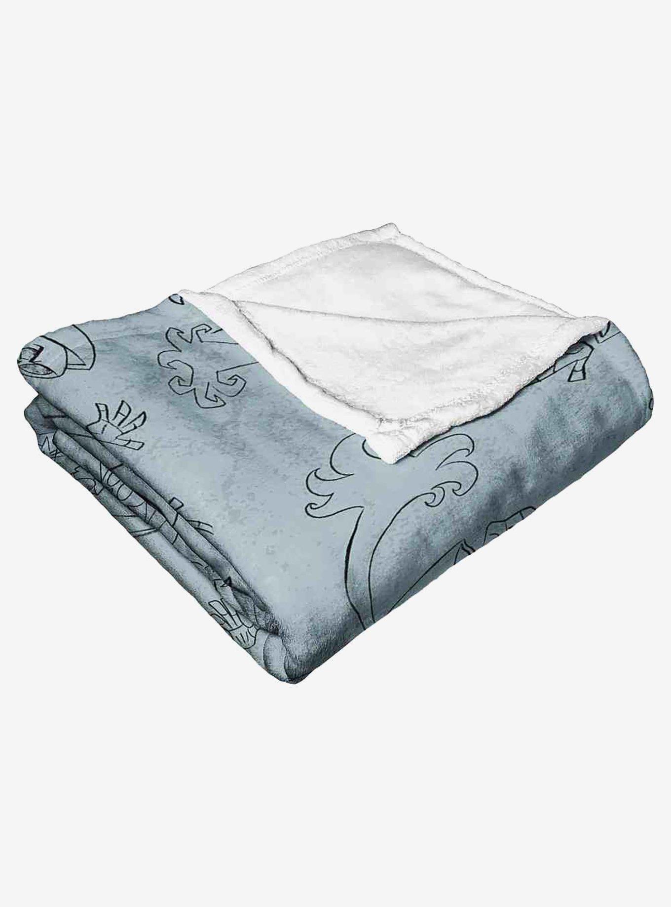 Billy And Mandy Sketchy Grim Silk Touch Throw Blanket, , alternate