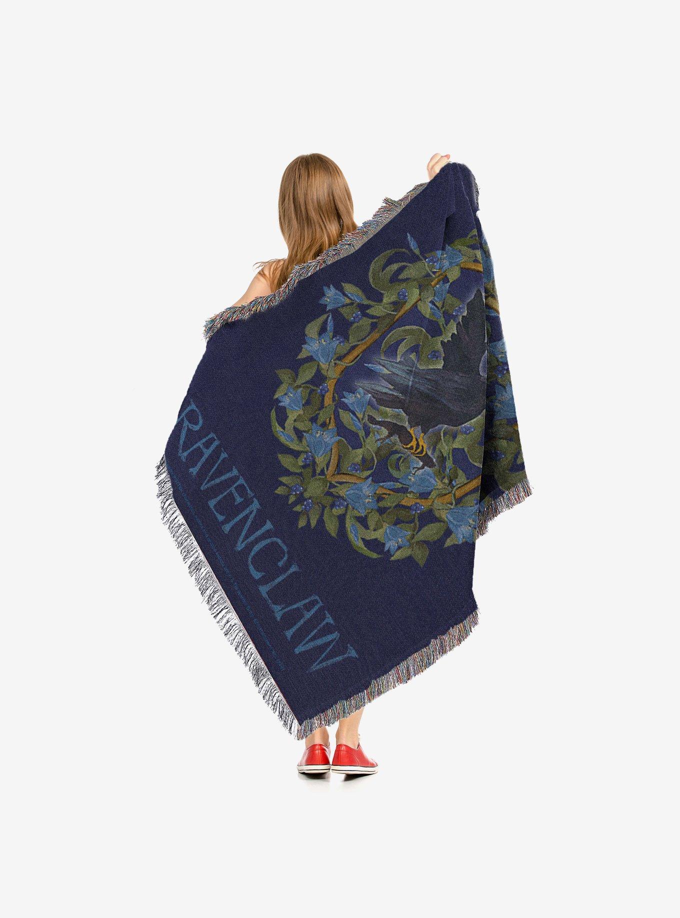 Harry Potter Floral Ravenclaw Tapestry Throw Blanket
