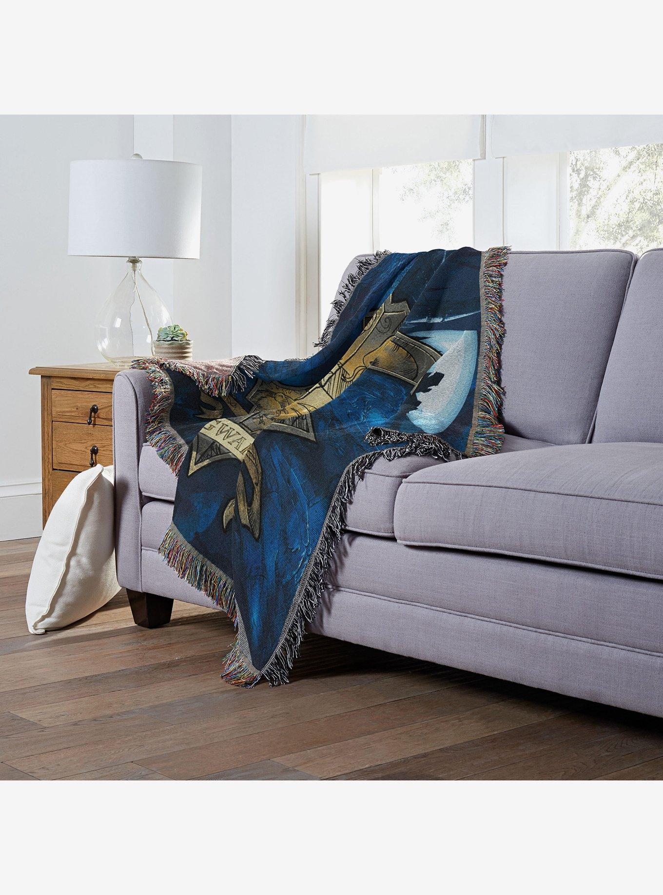 Harry Potter Moonlit Crest Woven Tapestry Throw Blanket, , alternate - view 3