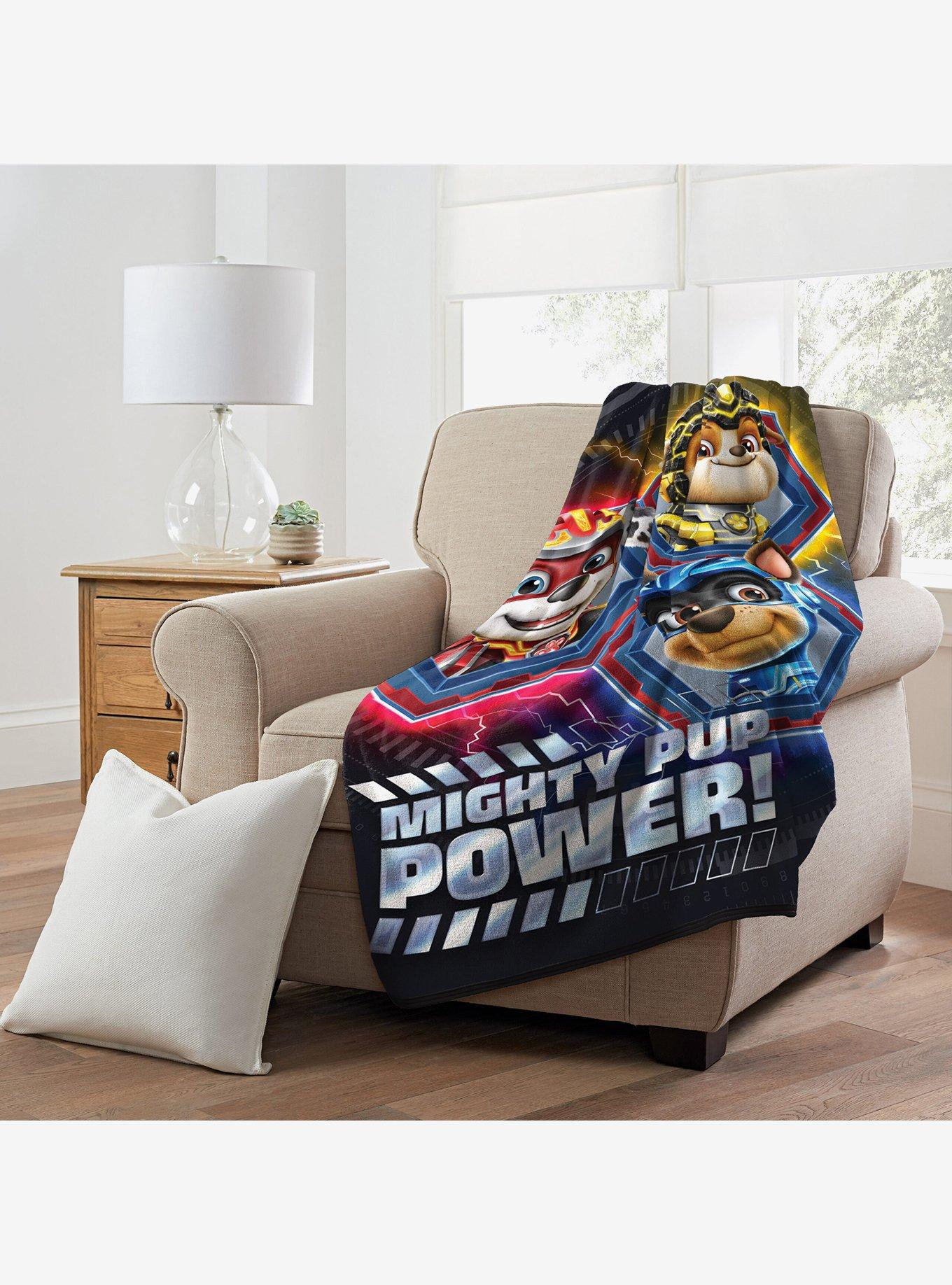 Paw Patrol Mov Mighty Pups Micro Raschel Throw Blanket, , alternate