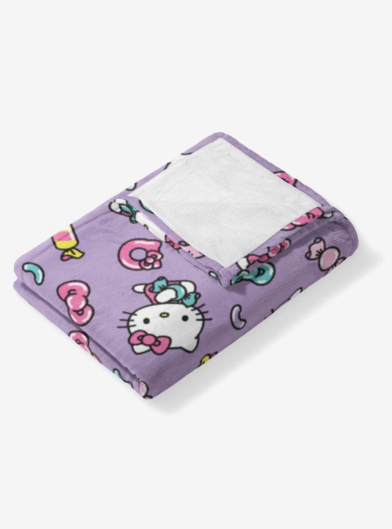 Hello Kitty Candy Cute Micro Raschel Throw Blanket
