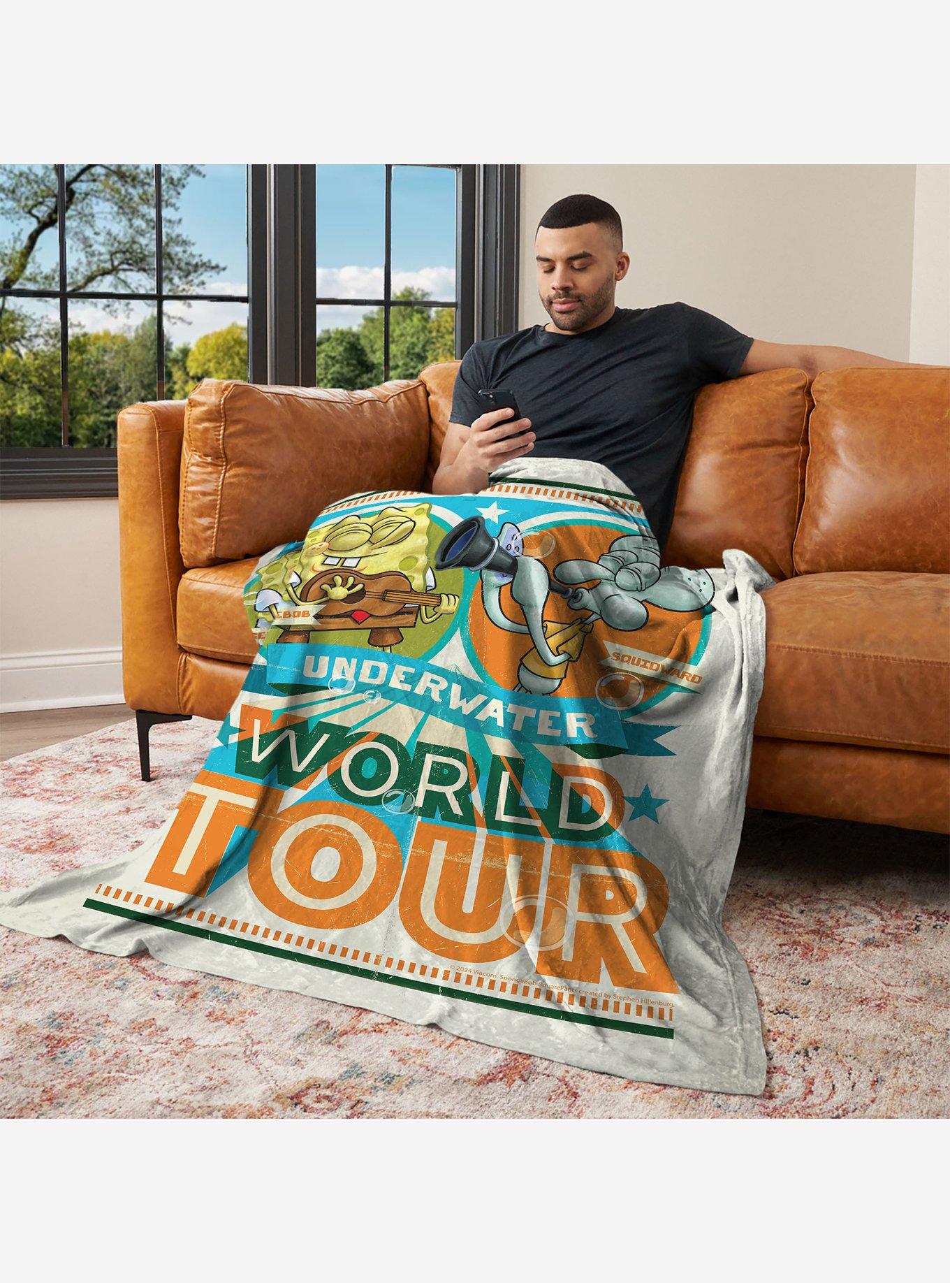 SpongeBob SquarePants Underwater World Tour Silk Touch Throw Blanket, , alternate