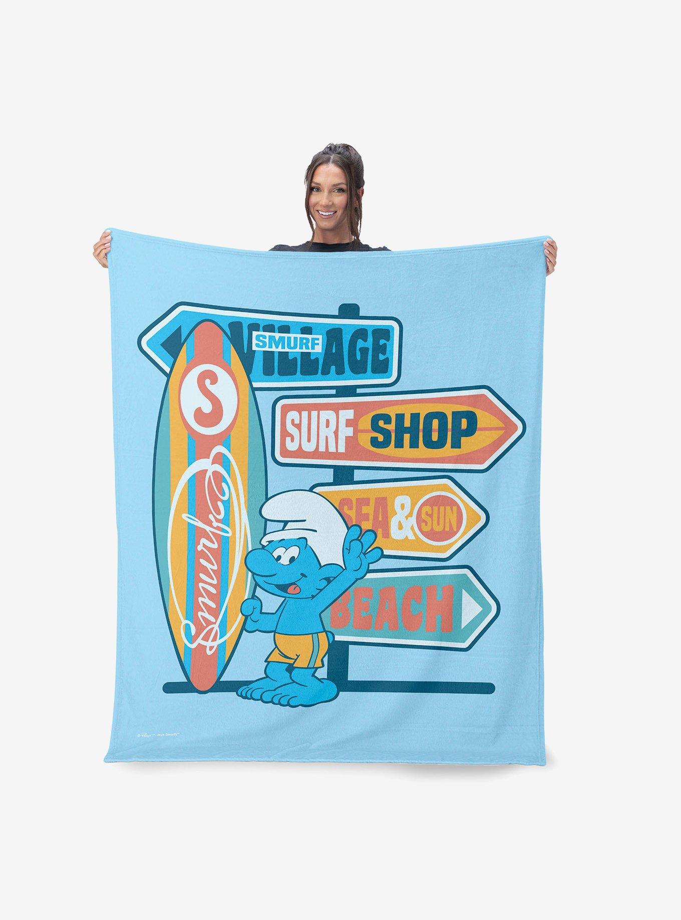 Smurfs Surf Shop Silk Touch Throw Blanket, , hi-res