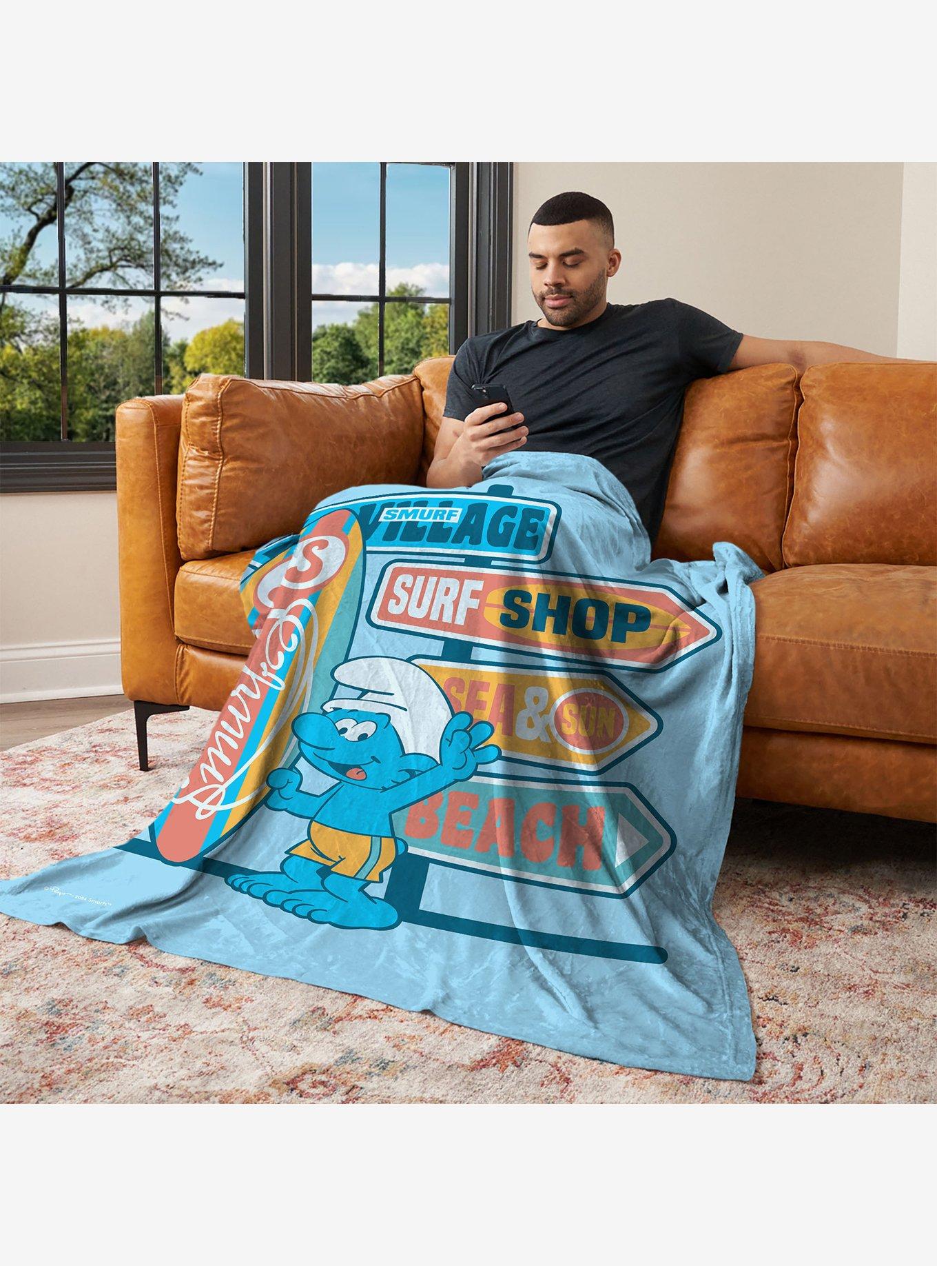 Smurfs Surf Shop Silk Touch Throw Blanket, , alternate