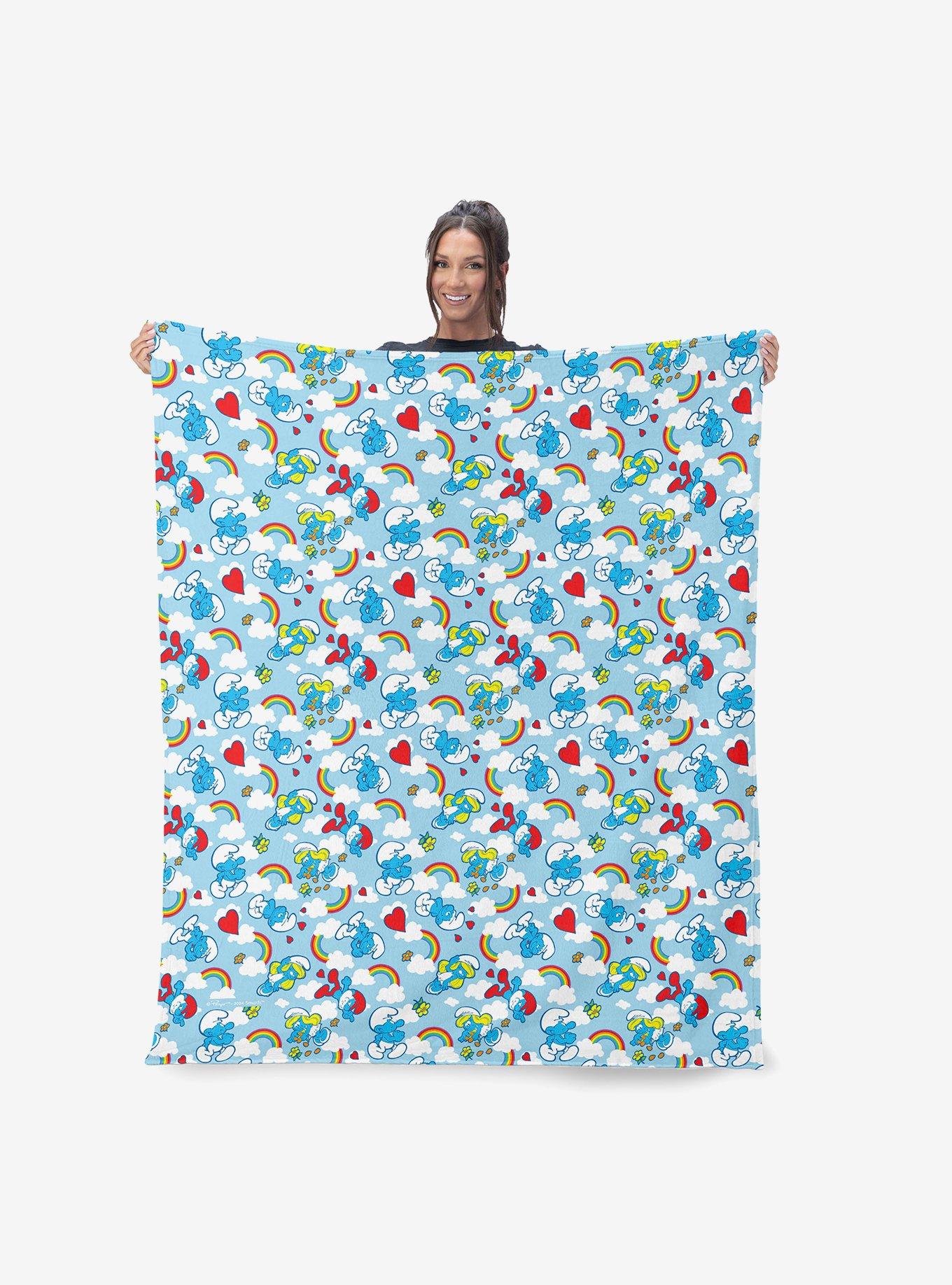 Smurfs Rainbow Smurfs Silk Touch Throw Blanket, , hi-res
