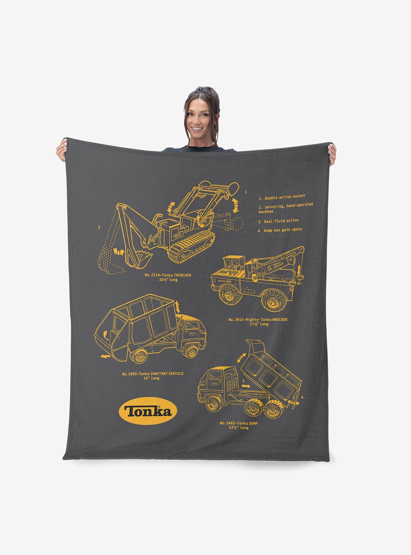 Tonka Truck Sketches Silk Touch Throw Blanket, , hi-res