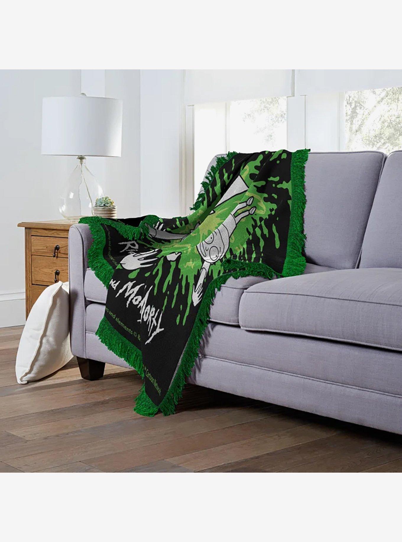 Rick and Morty Favorite Family Jacquard Throw Blanket, , hi-res