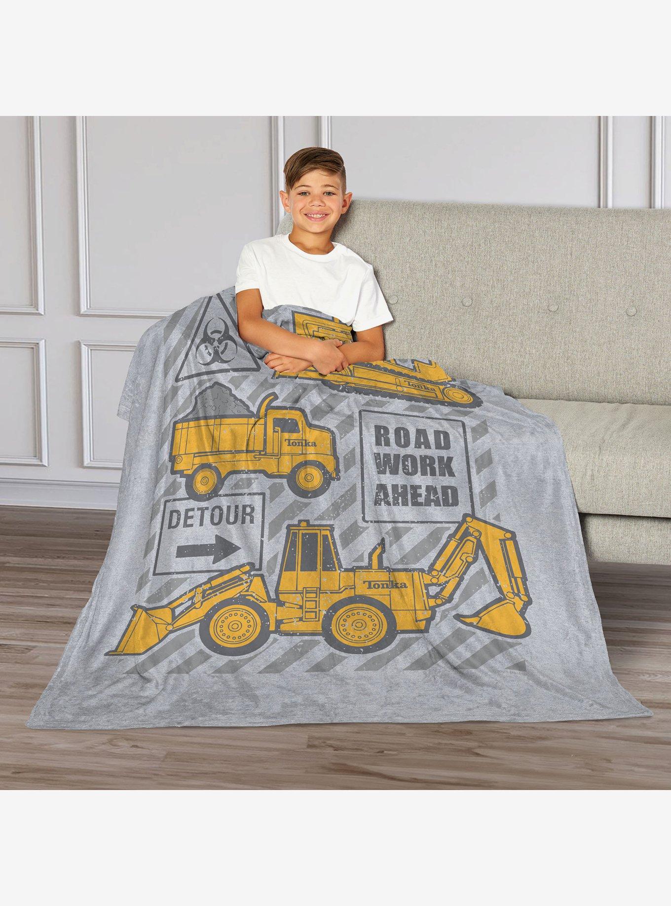 Tonka Road Work Ahead Silk Touch Throw Blanket, , alternate