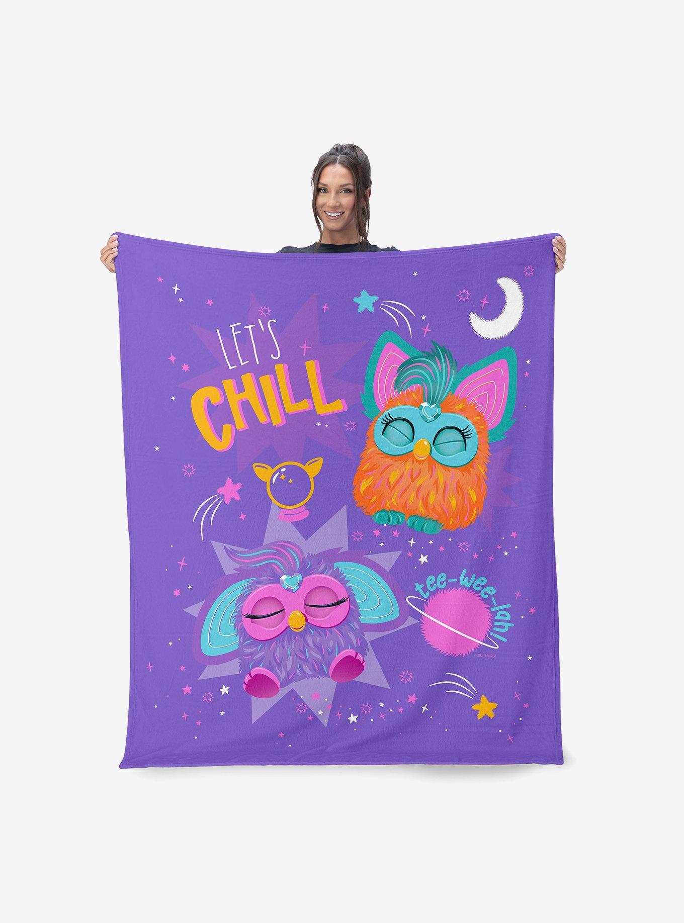 Furby Let's Chill Silk Touch Throw Blanket, , hi-res