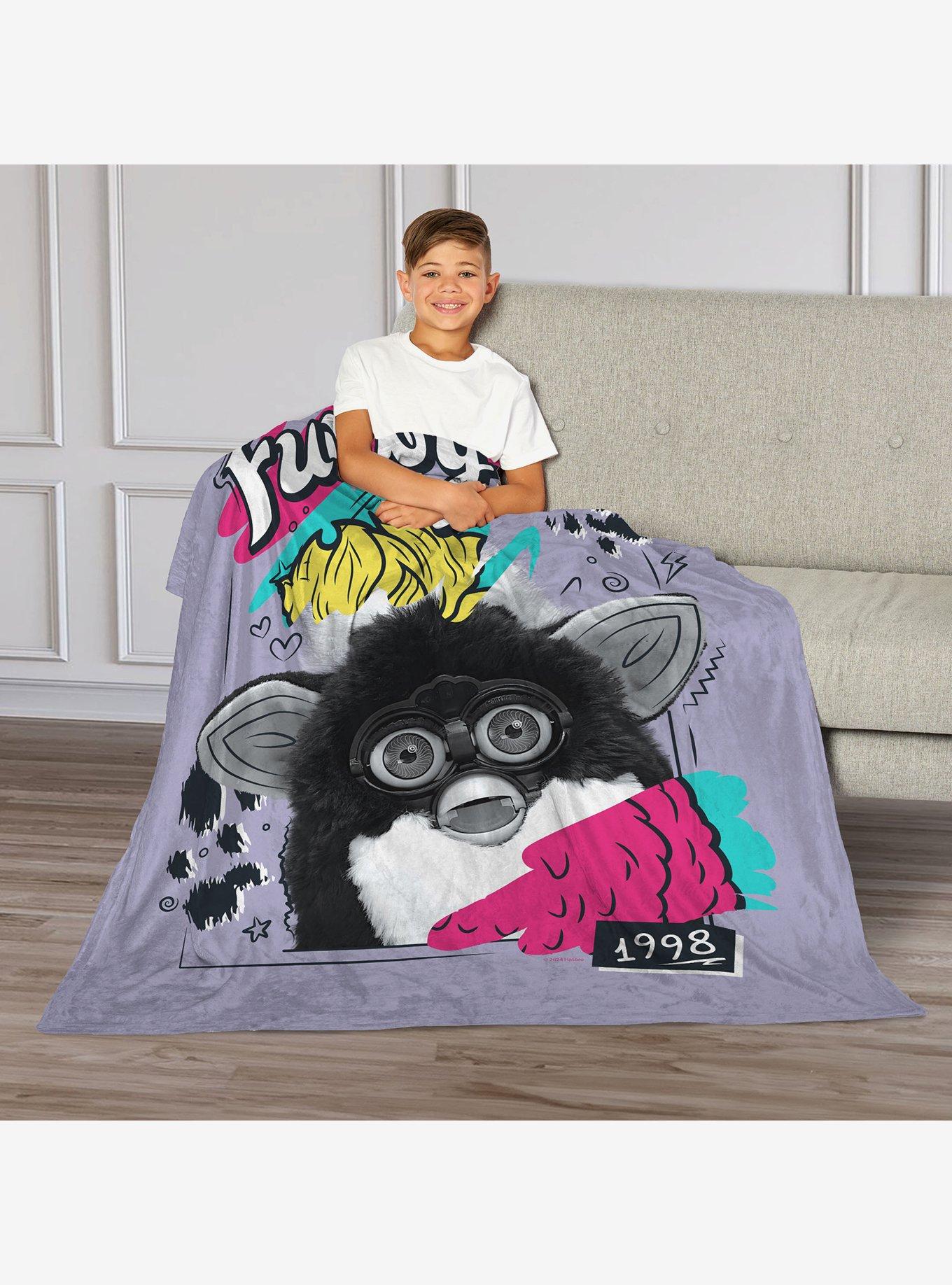 Furby 1998 Silk Touch Throw Blanket, , alternate