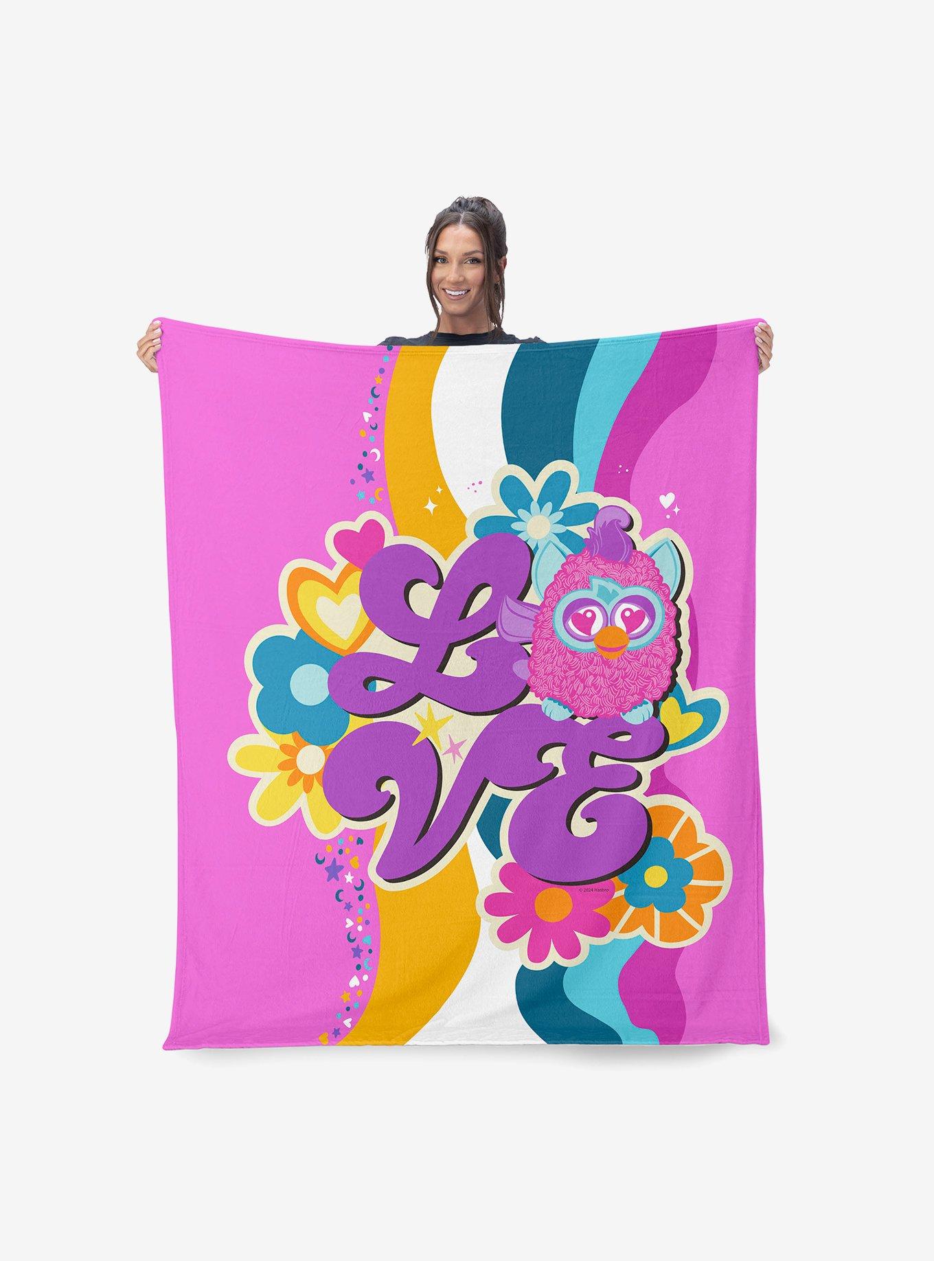 Furby Funky Furby Silk Touch Throw Blanket, , hi-res