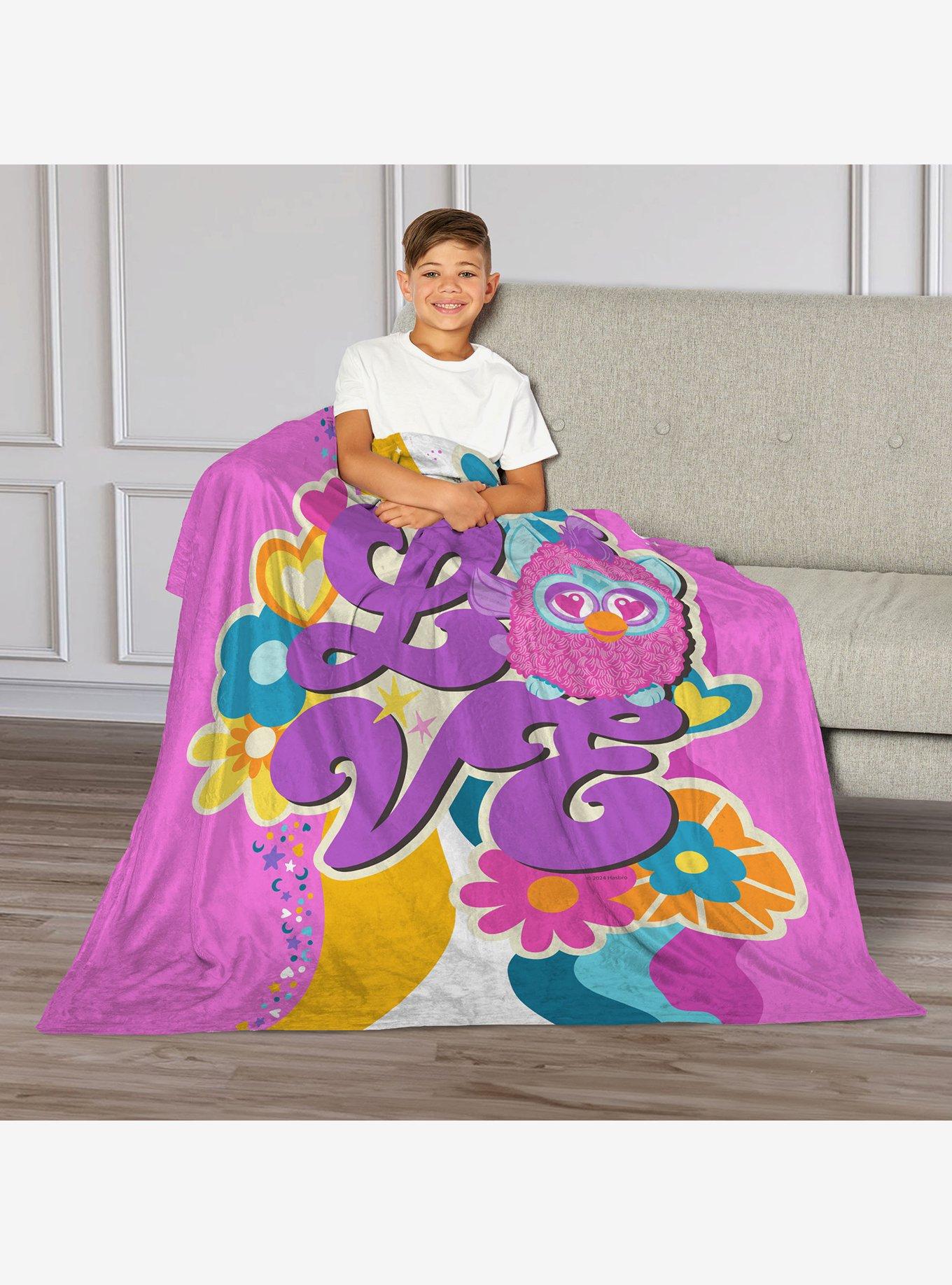 Furby Funky Furby Silk Touch Throw Blanket, , alternate