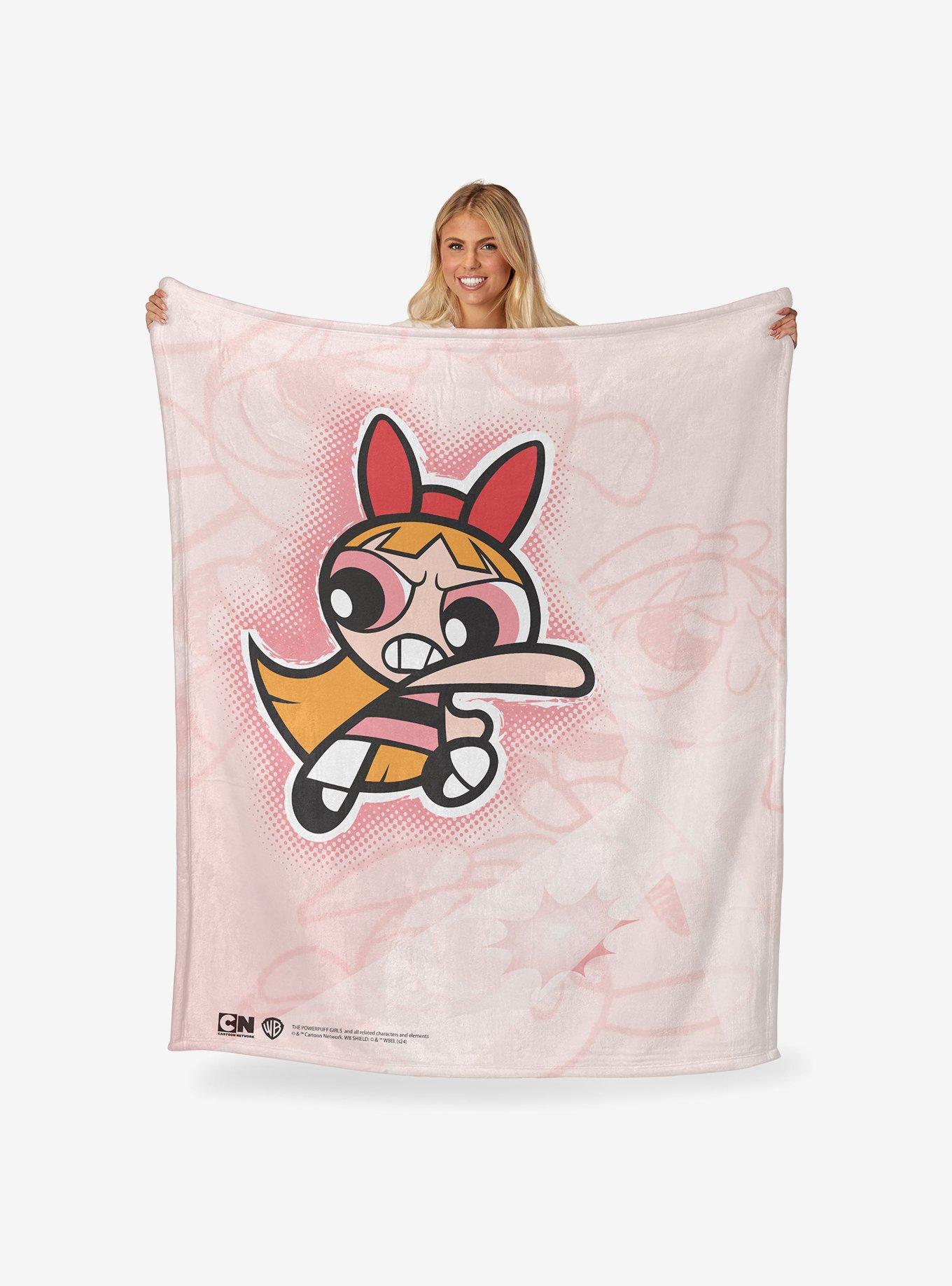 The Powerpuff Girls Blossom Battle Silk Touch Throw Blanket, , hi-res