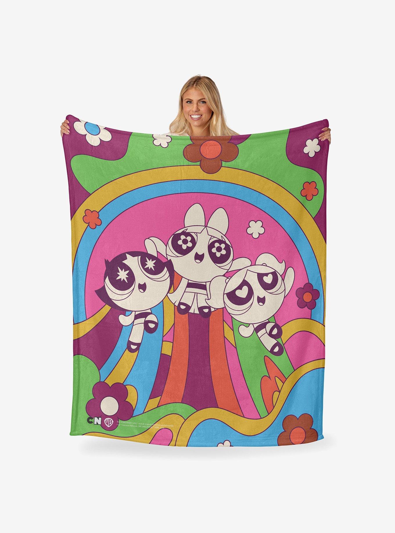 The Powerpuff Girls Groovy Girls Silk Touch Throw Blanket, , hi-res