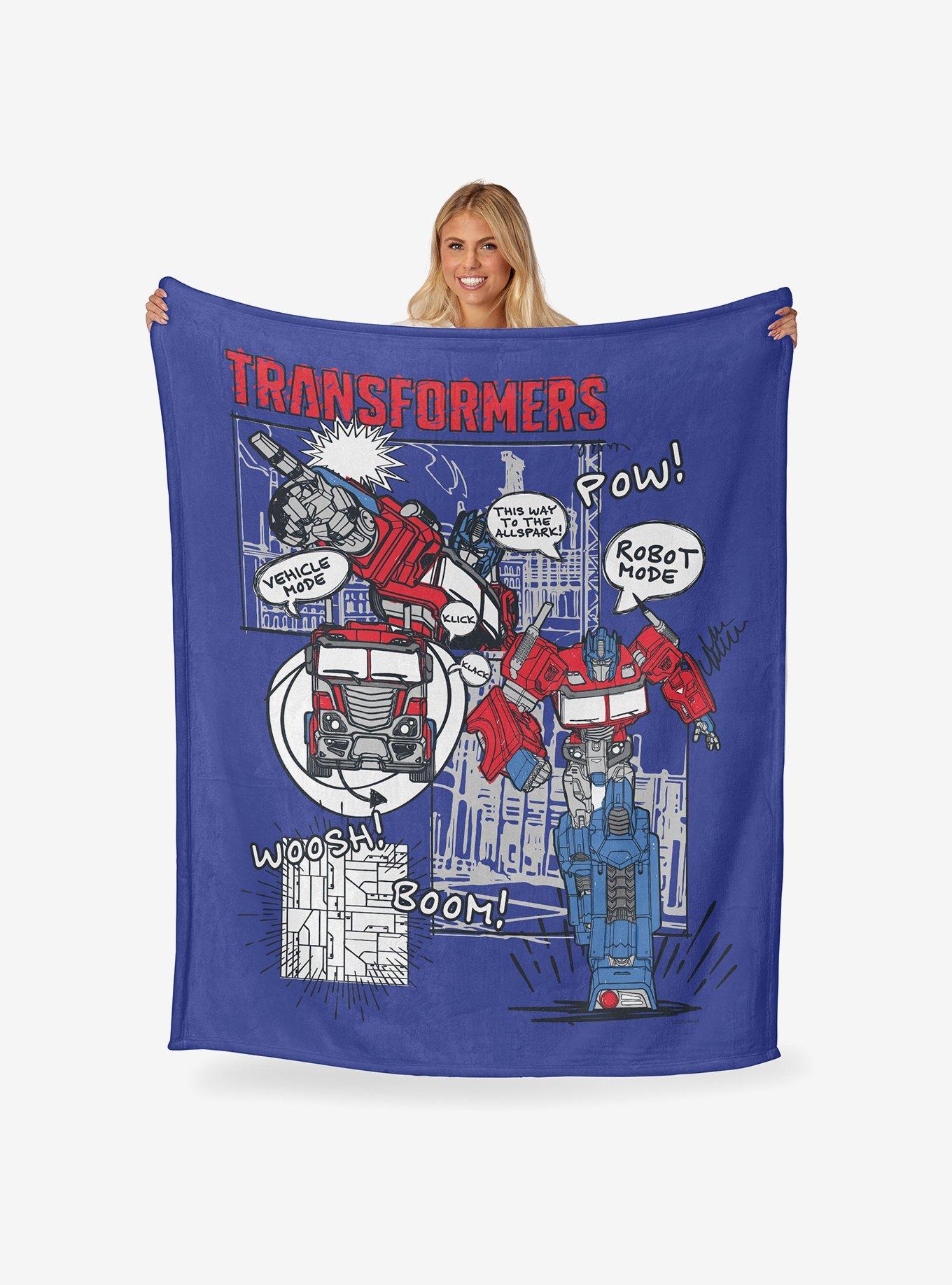 Transformers Robot Mode Silk Touch Throw Blanket, , hi-res