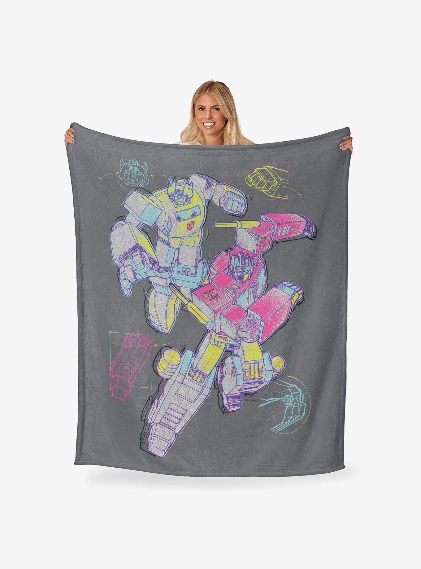 Transformers Neon Transformers Silk Touch Throw Blanket, , hi-res