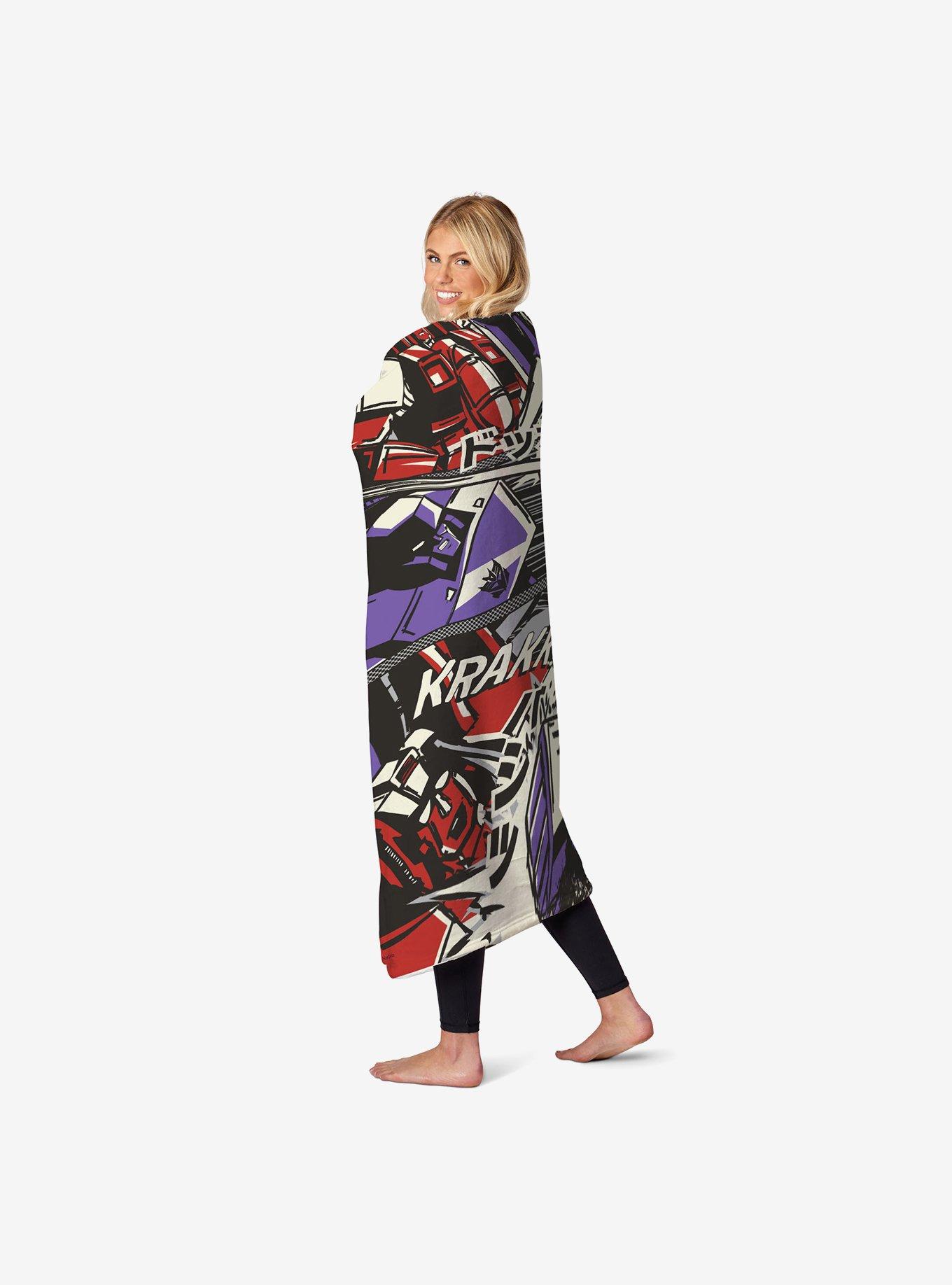 Transformers Comic Battle Silk Touch Throw Blanket, , alternate