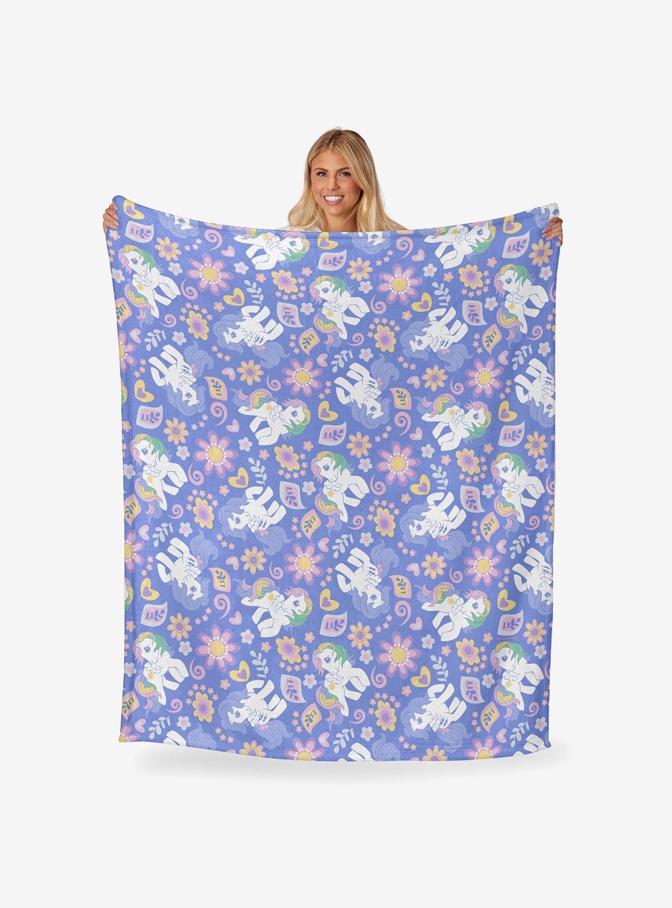 My Little Pony Retro Rainbows Silk Touch Throw Blanket, , hi-res
