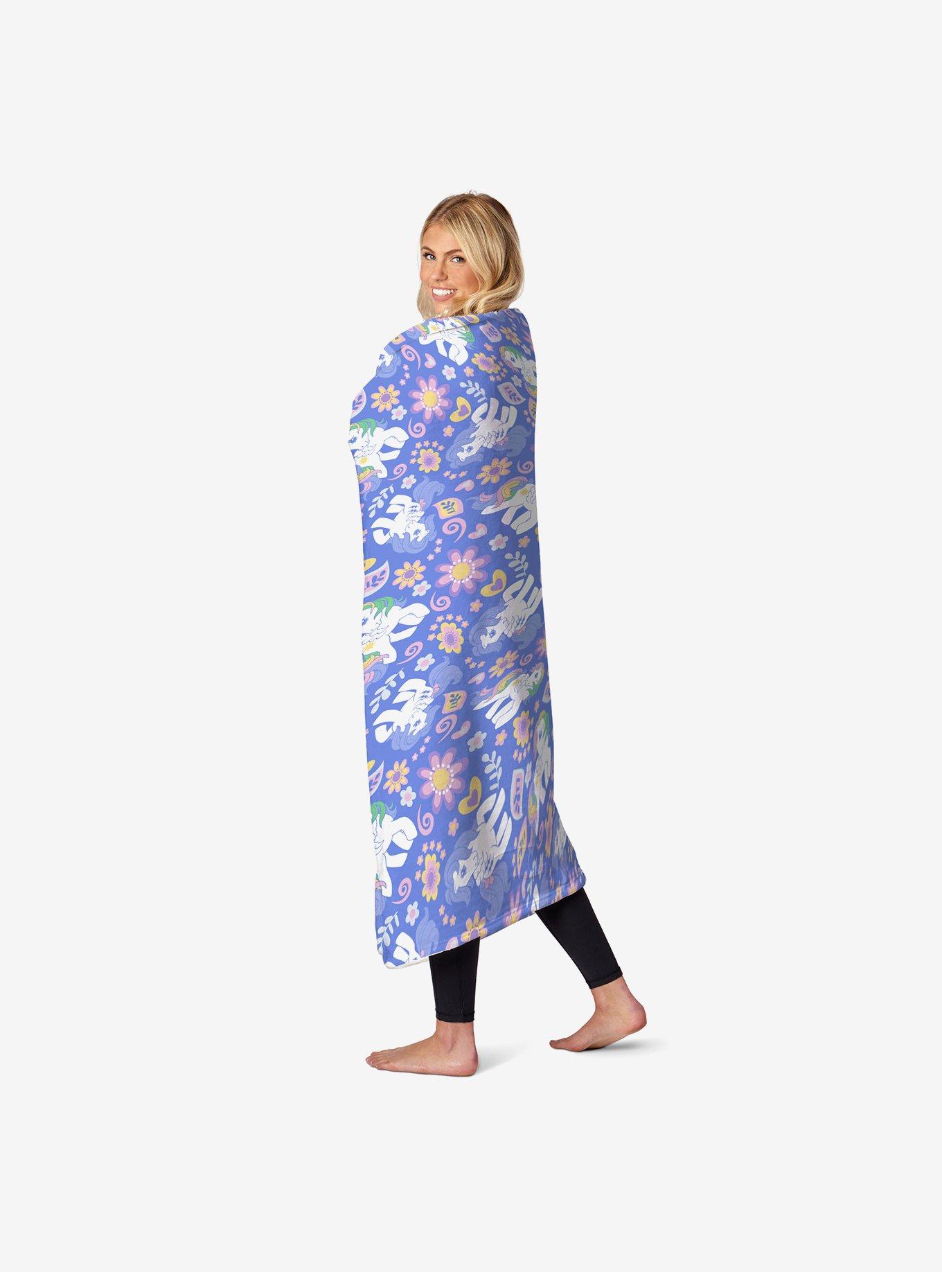 My Little Pony Retro Rainbows Silk Touch Throw Blanket, , alternate