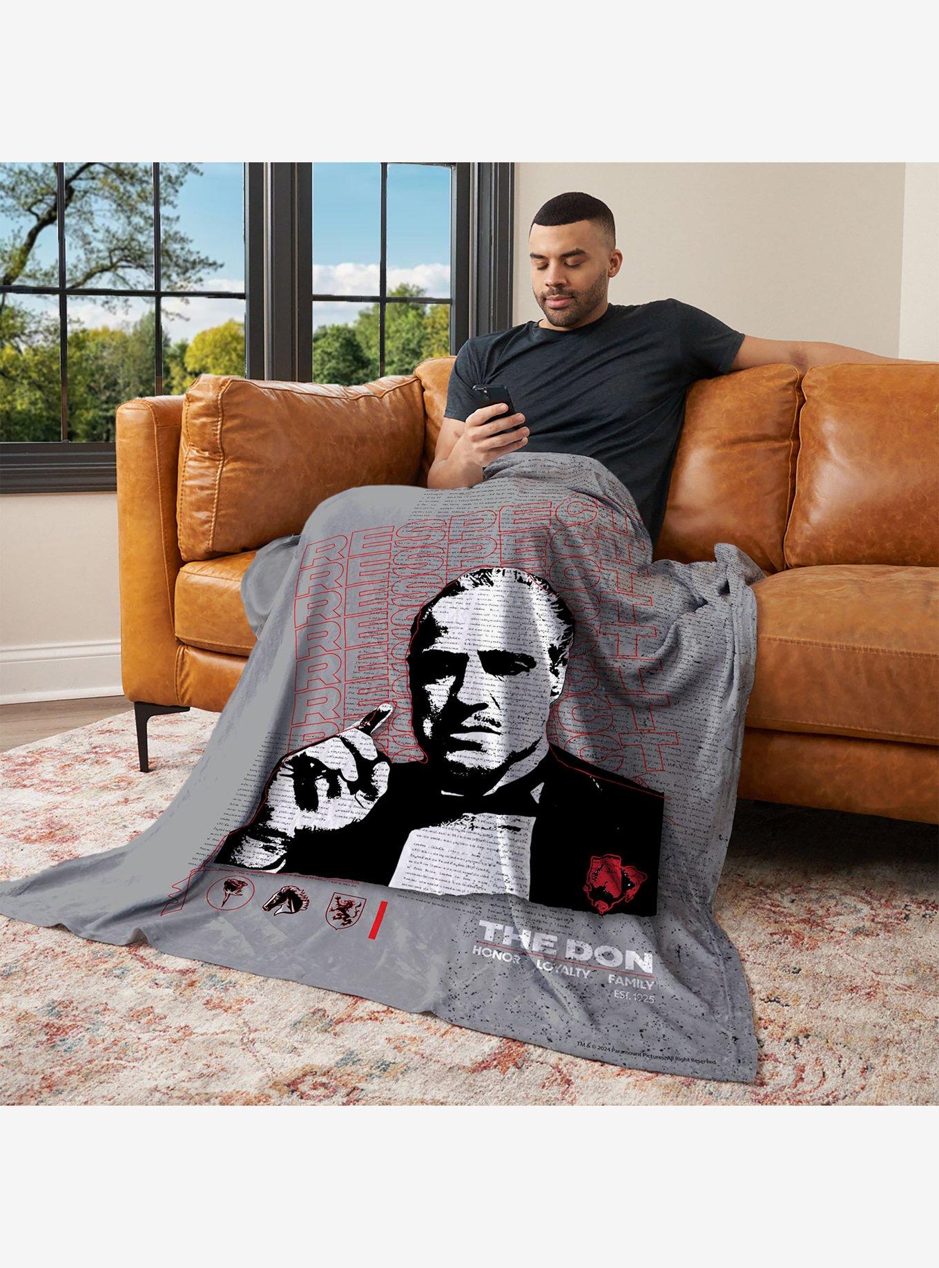 The Godfather Respect The Don Silk Touch Throw Blanket, , alternate