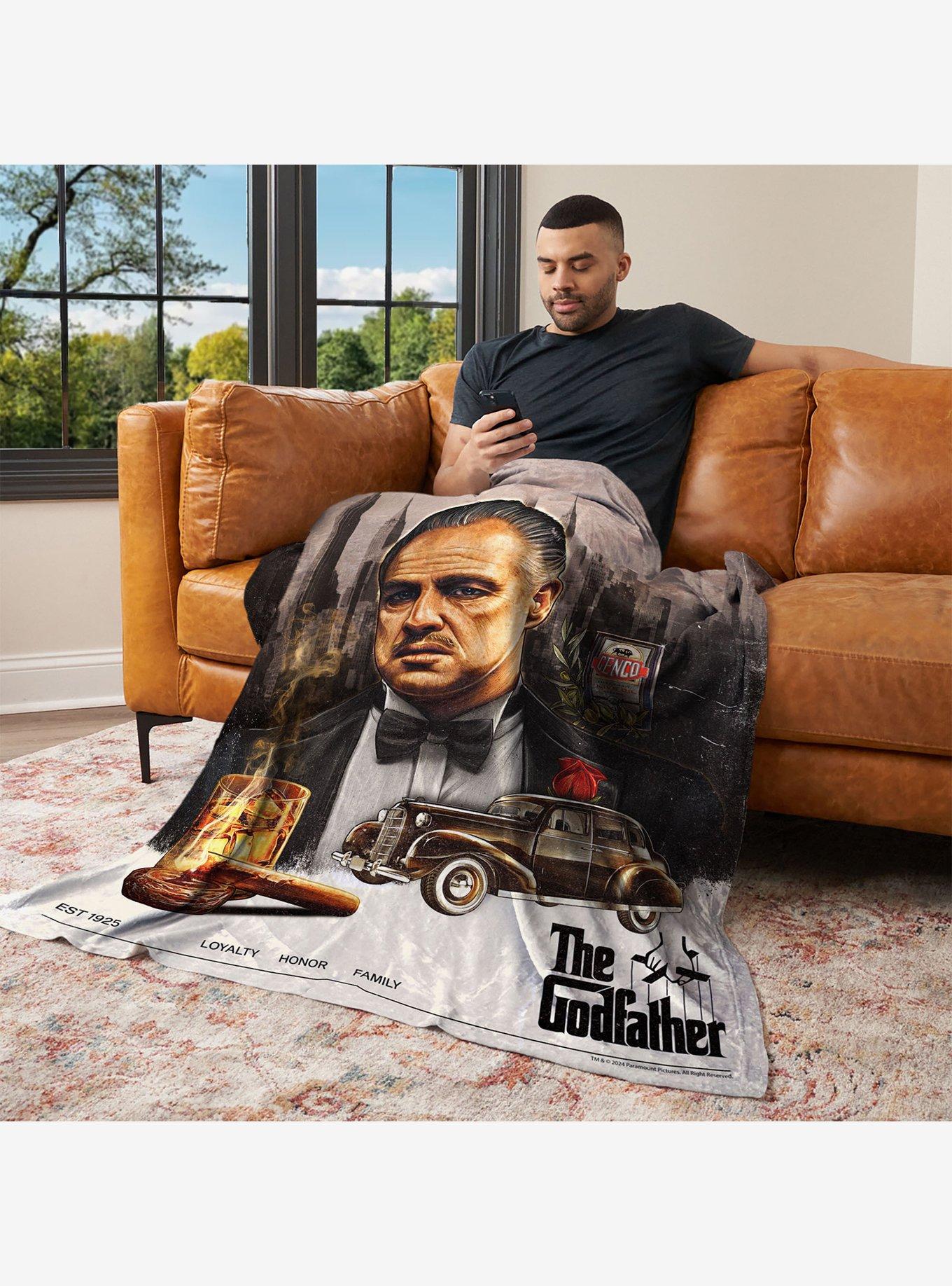 The Godfather Poster Silk Touch Throw Blanket, , alternate