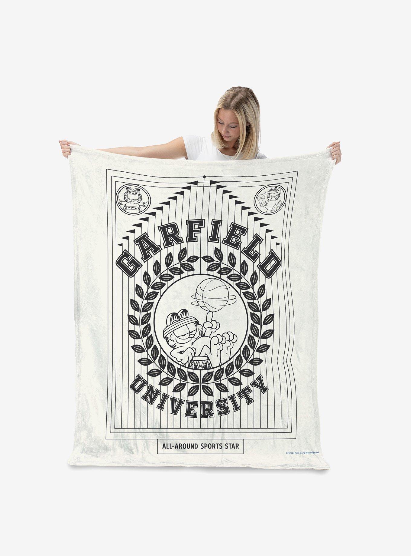 Garfield Garf University Silk Touch Throw Blanket, , alternate