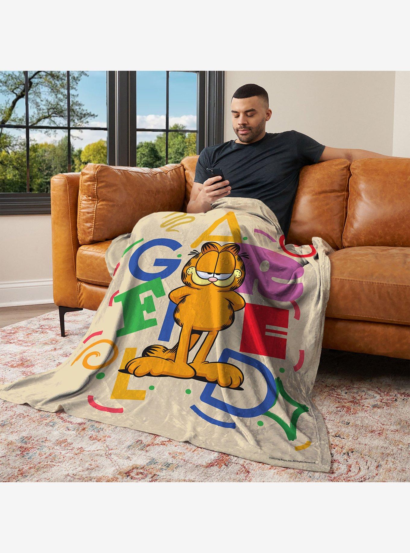Garfield Colorful Cat Silk Touch Throw Blanket, , alternate