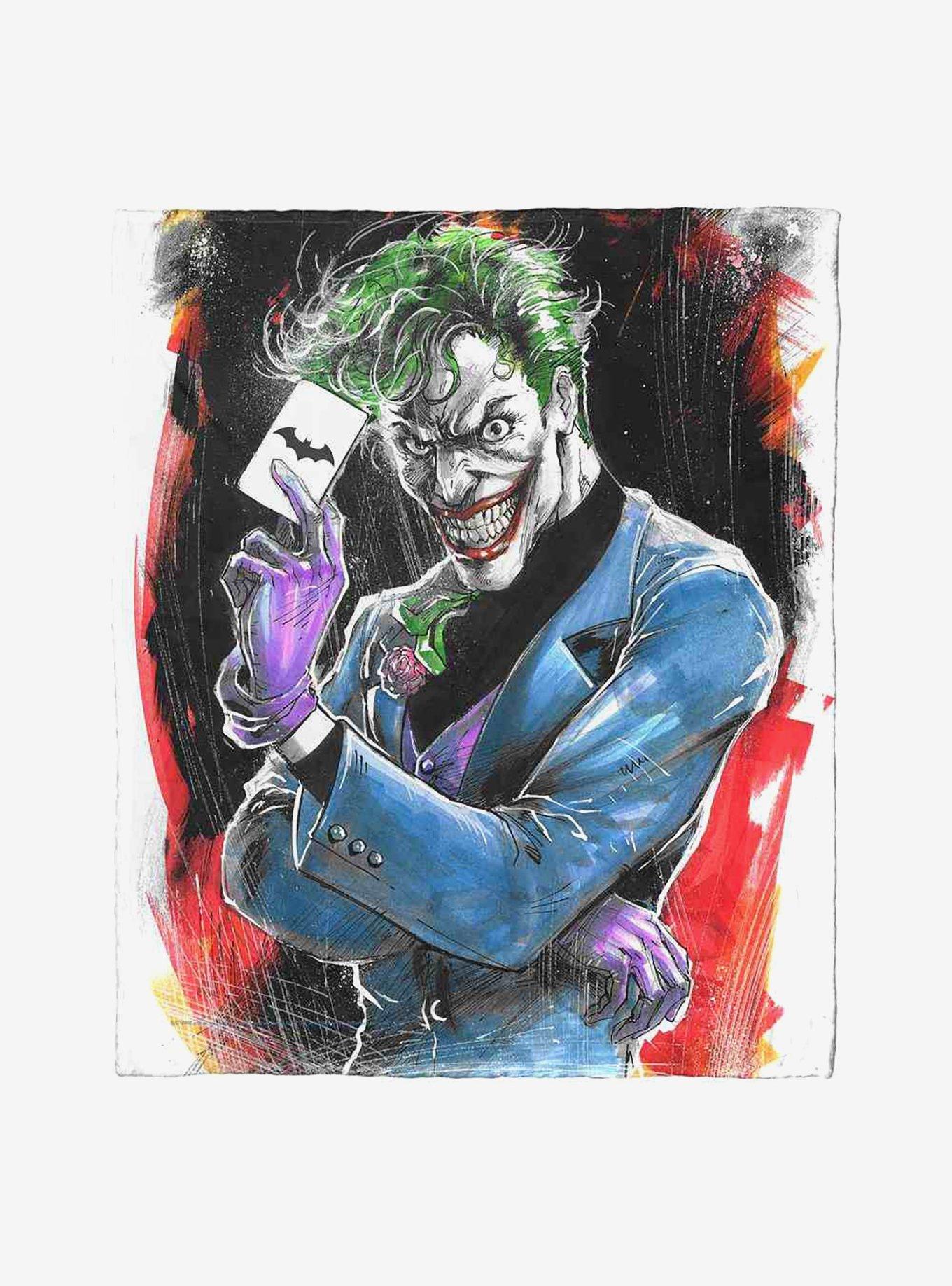DC Comics Batman The Mad Clown Silk Touch Throw Blanket, , hi-res