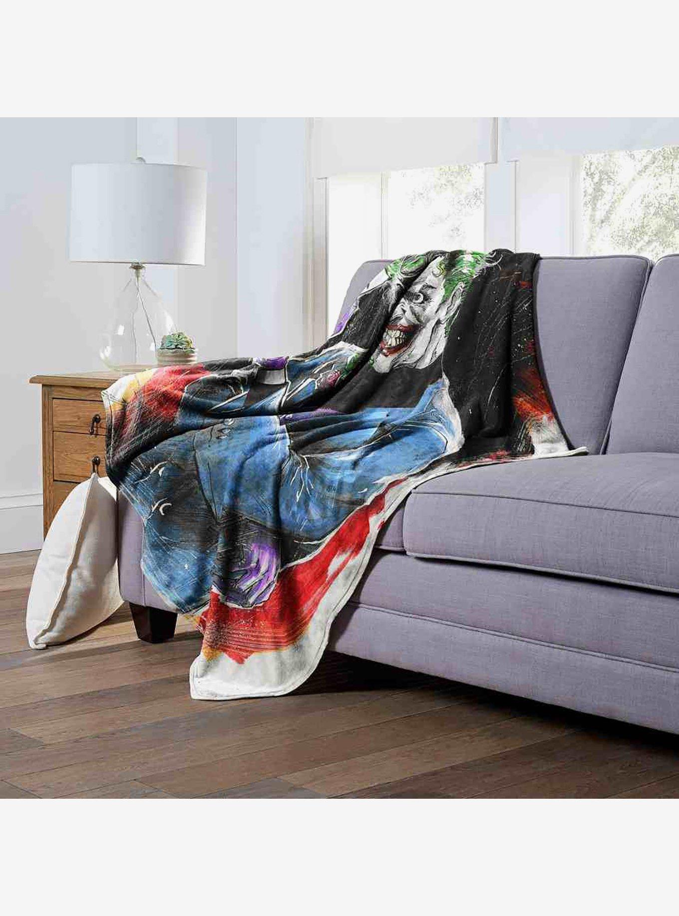 DC Comics Batman The Mad Clown Silk Touch Throw Blanket, , alternate
