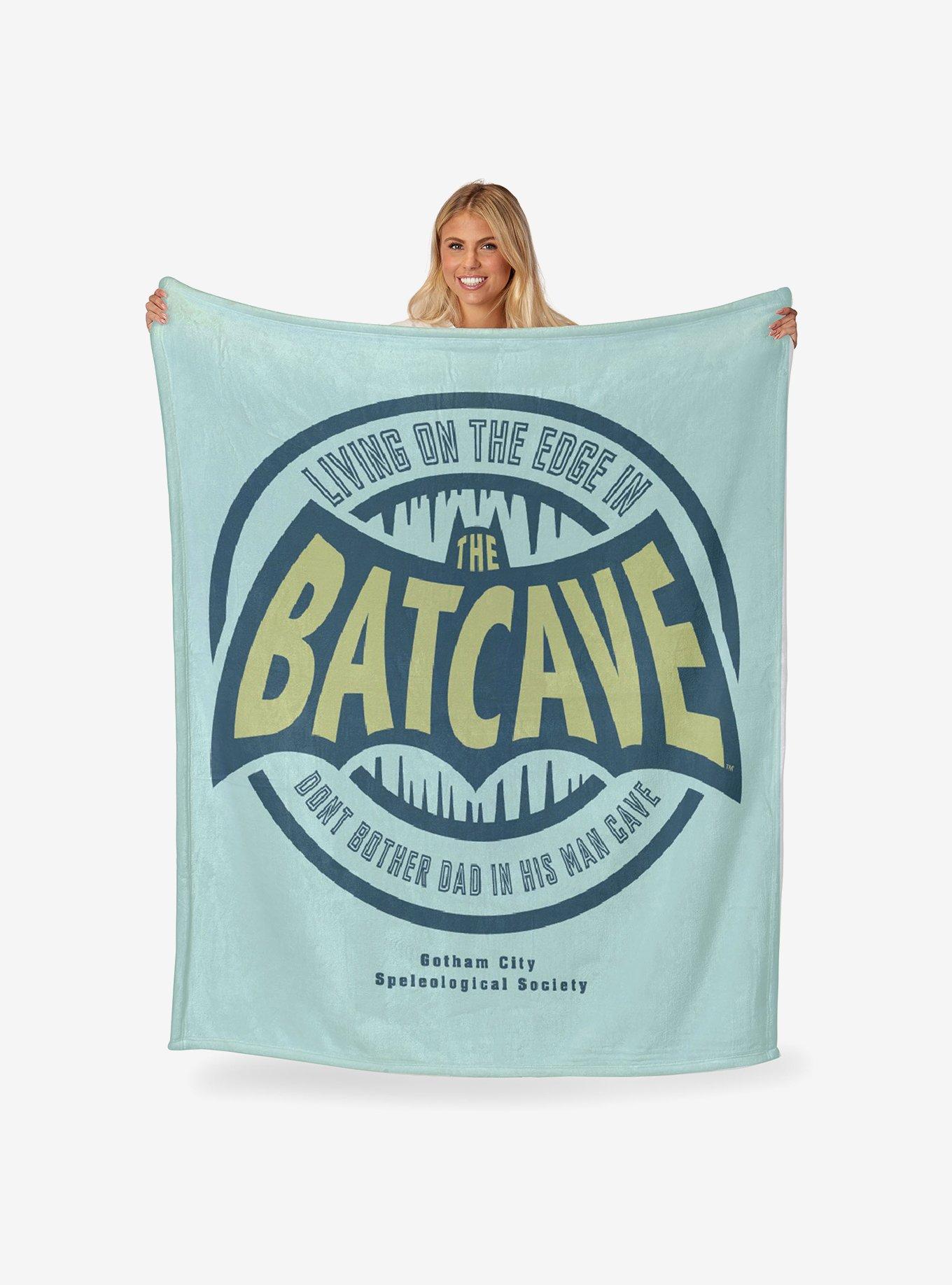 DC Comics Batman Dads Batcave Silk Touch Throw Blanket, , hi-res