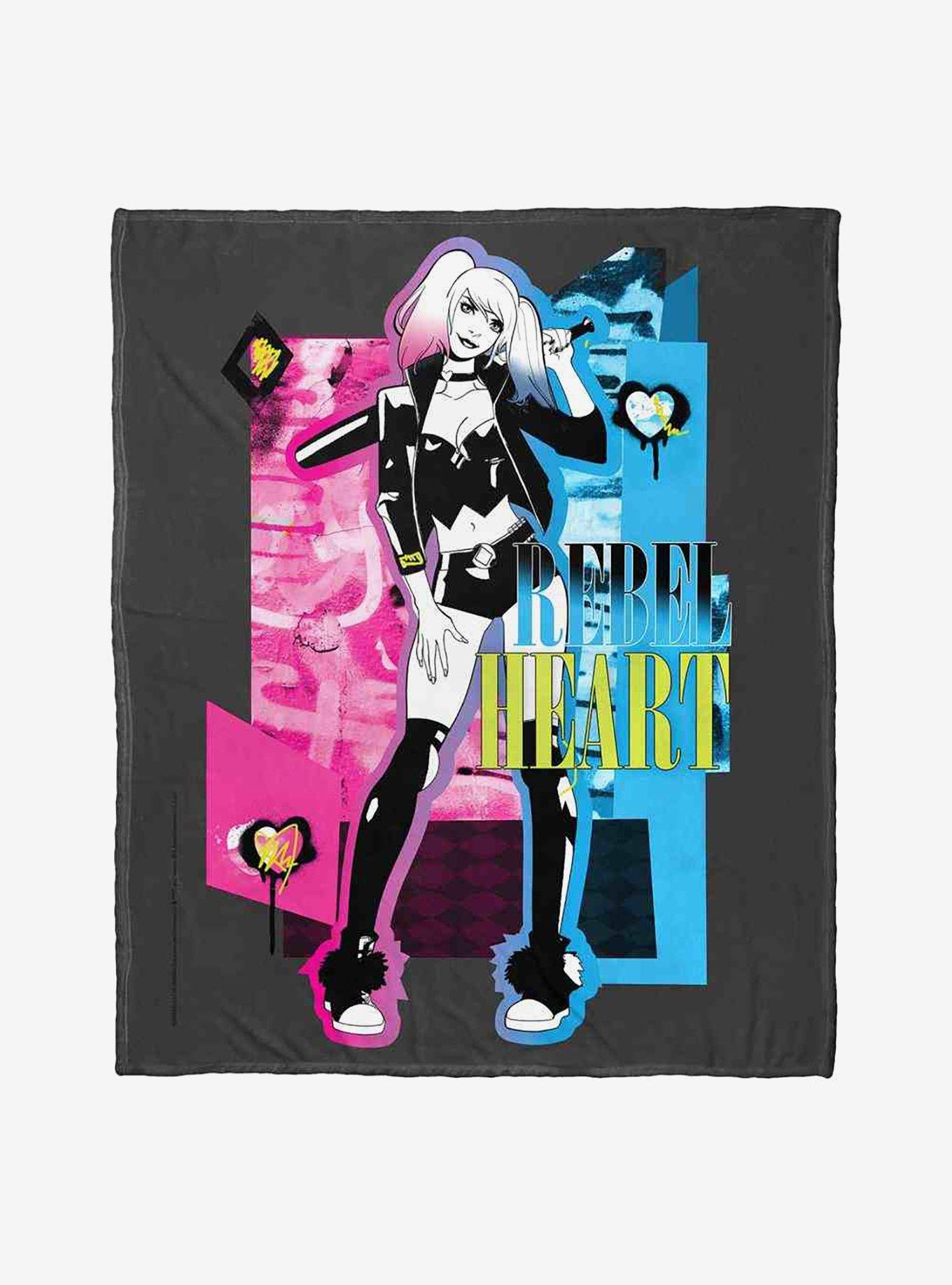 DC Comics Batman Rebel Heart Silk Touch Throw Blanket, , hi-res