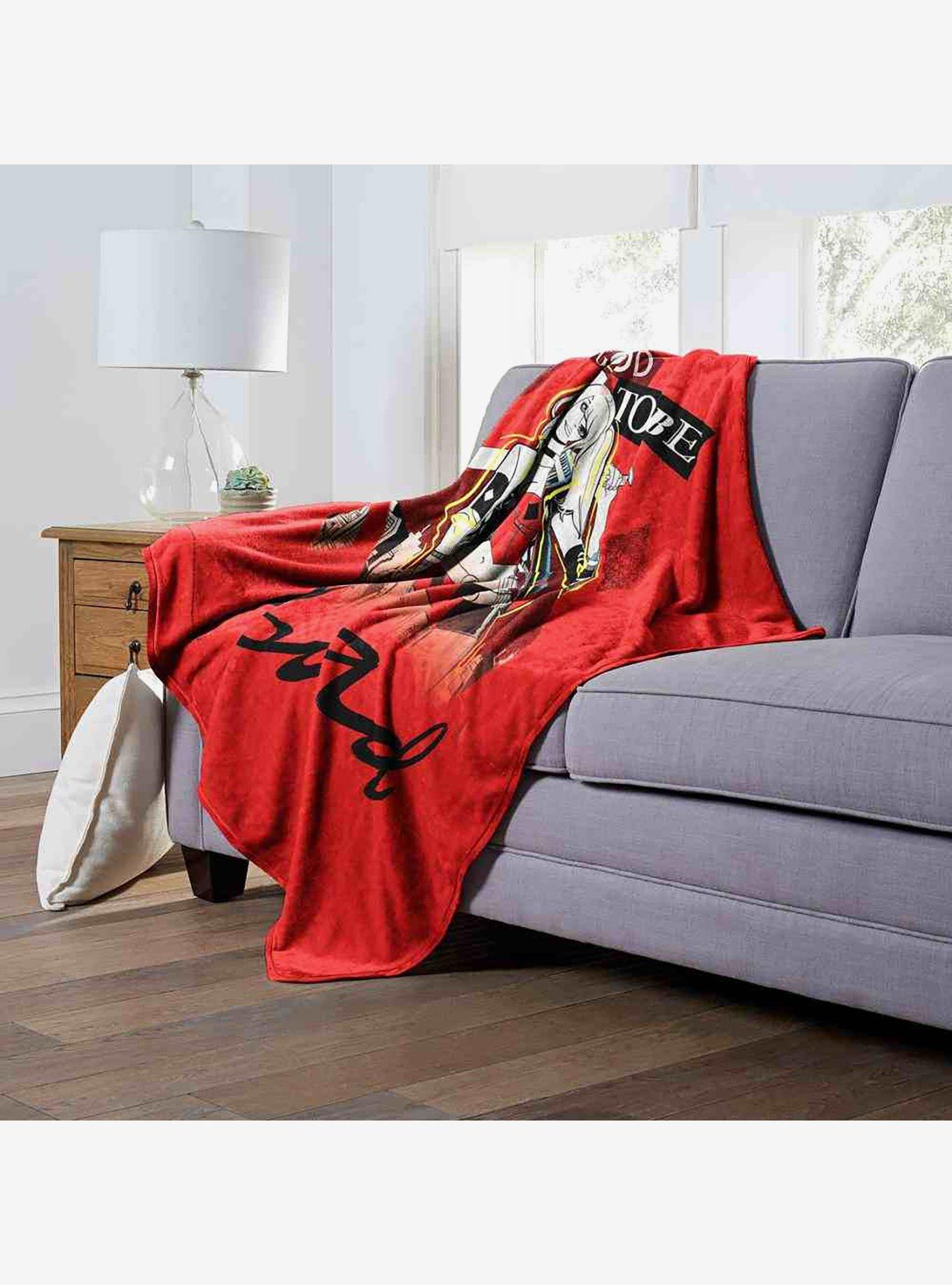 DC Comics Batman Harley Quinn Good To Be Bad Silk Touch Throw Blanket, , alternate