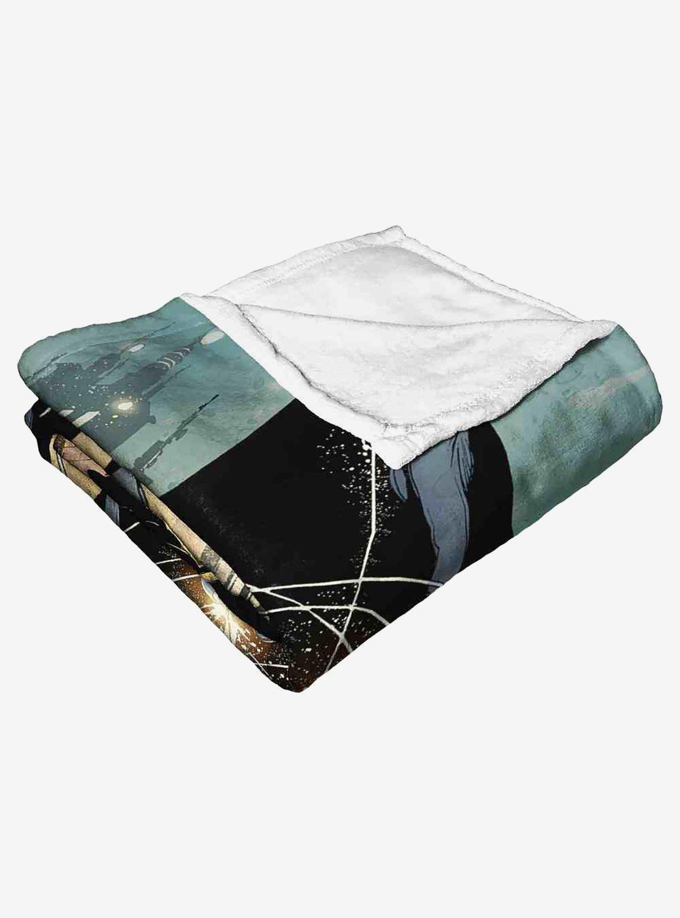 DC Comics Batman Swinging In Silk Touch Throw Blanket, , alternate
