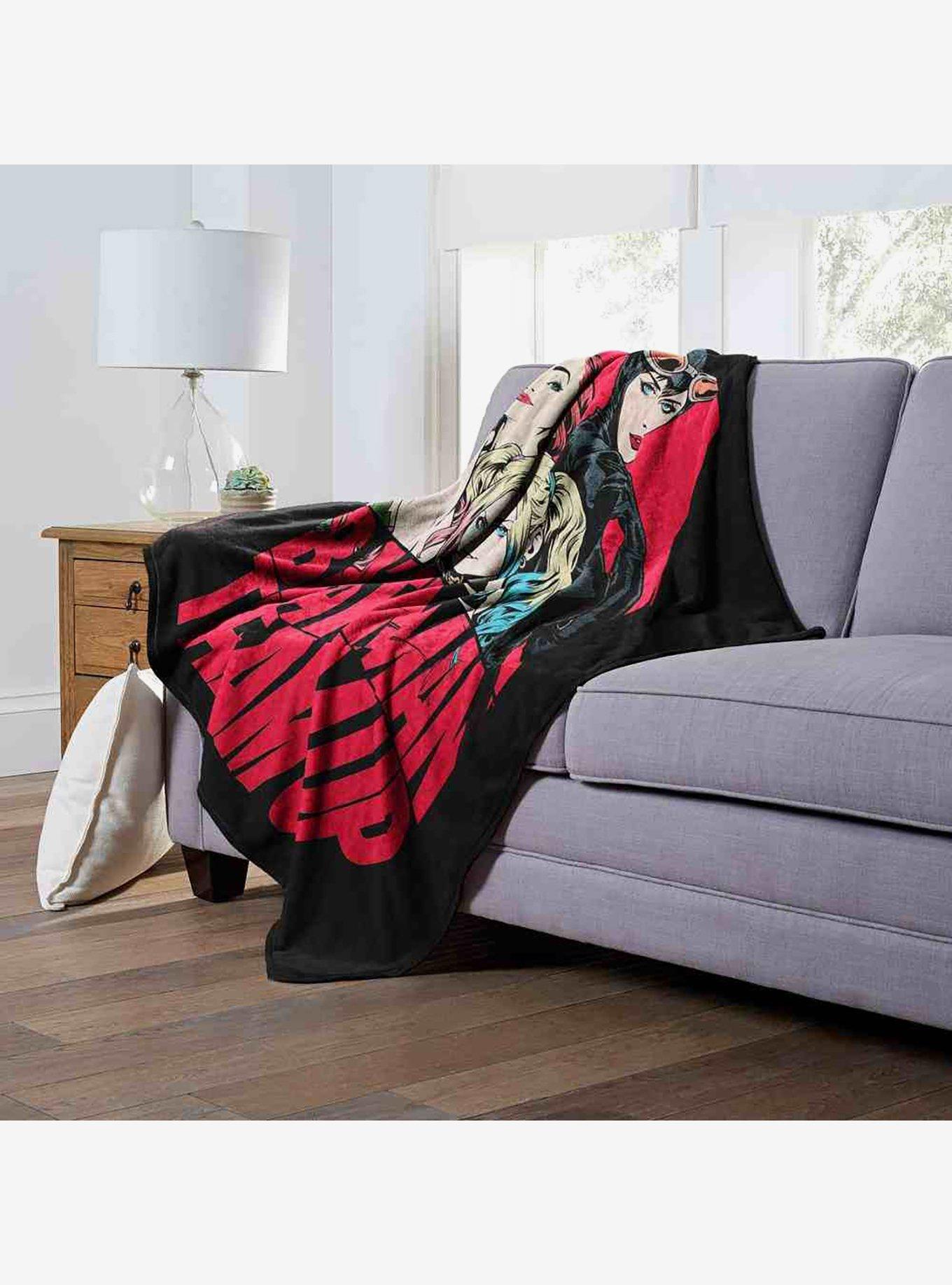 DC Comics Batman Gotham City Sirens Team Up Silk Touch Throw Blanket, , alternate